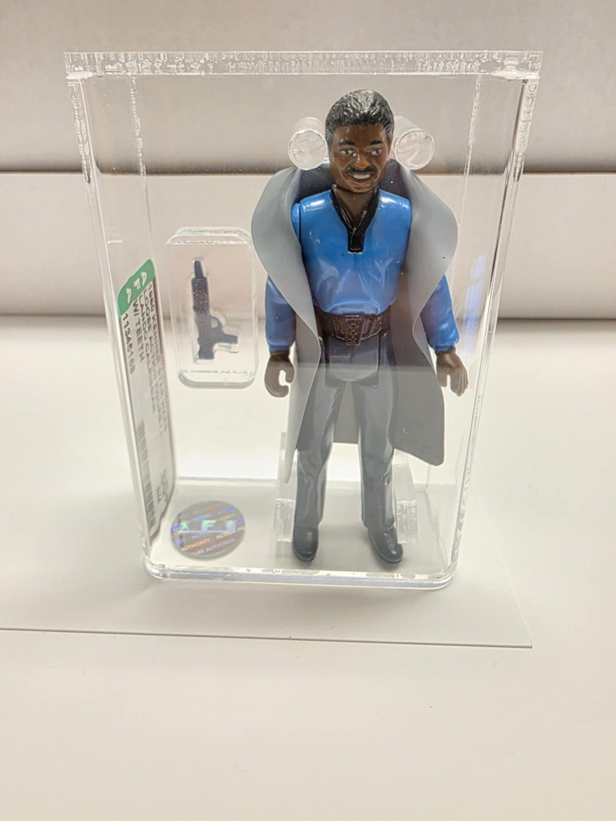 Vintage 1980 Kenner Star Wars Lando Calrissian Action Figure With Teeth AFA 80