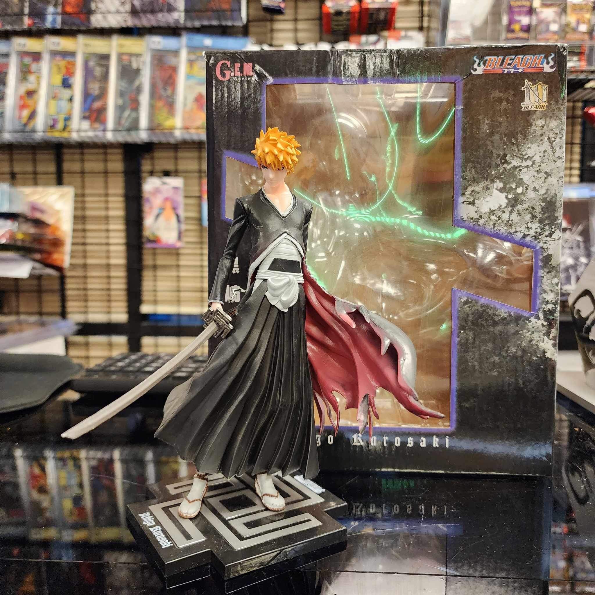 Anime BLEACH Kurosaki Ichigo Battle Stance Figure Statue Collectible Model  Toys
