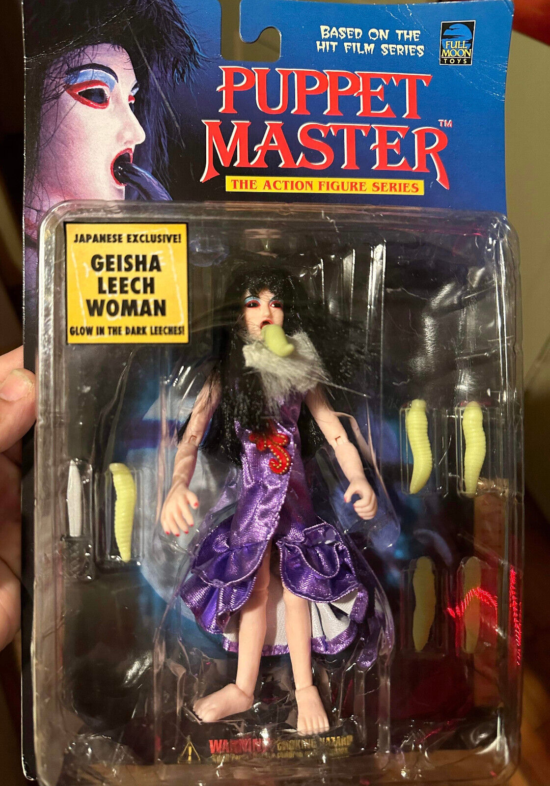 Puppet Master Action Figure Geisha Leech Woman Purple Dress Green Tentacles