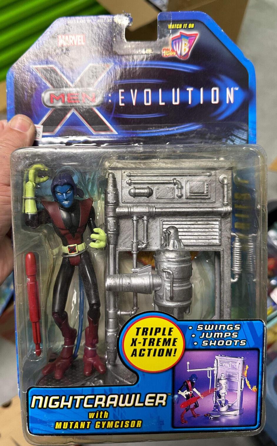 X-Men Evolution 2001 Toy Biz Nightcrawler With Mutant Gymcisor