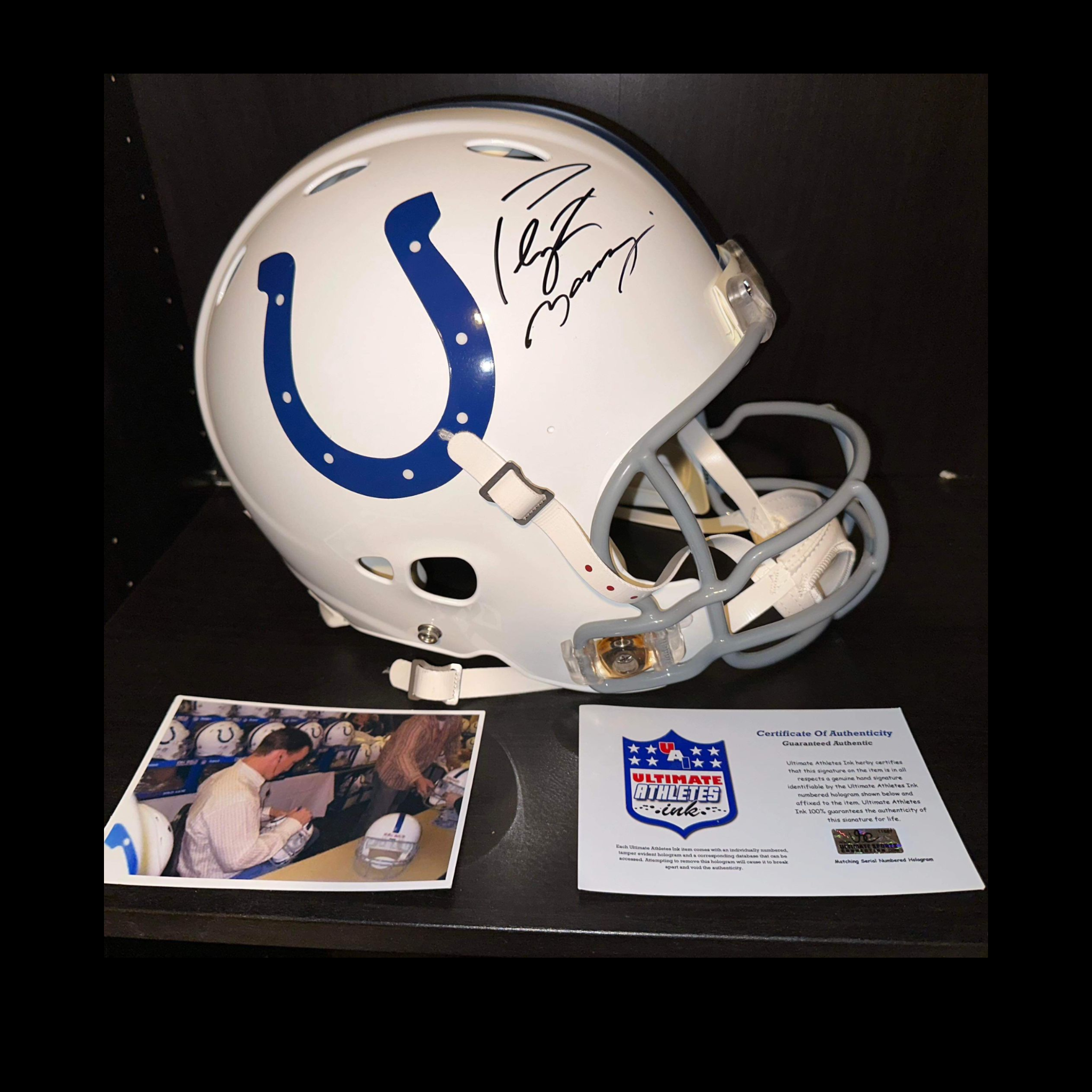 PEYTON MANNING Signed Auto Colts NFL Authentic Helmet w COA