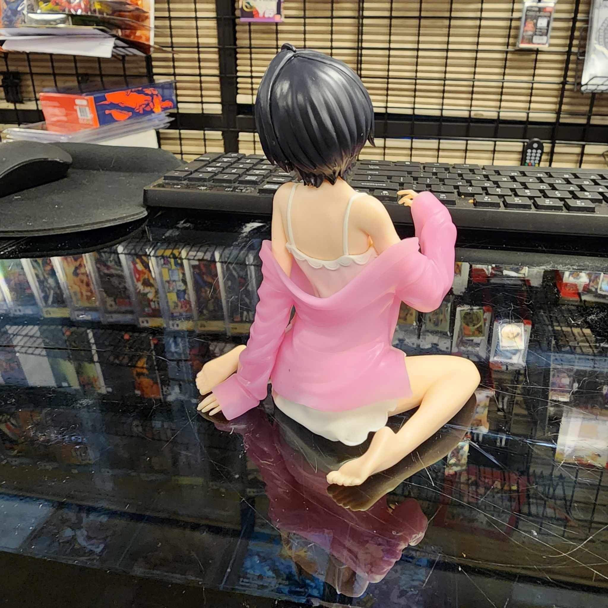 Bandai Relax Time Bleach Rukia Kuchiki Cute Girl Sitting Figure 4.29"in/10.9cm