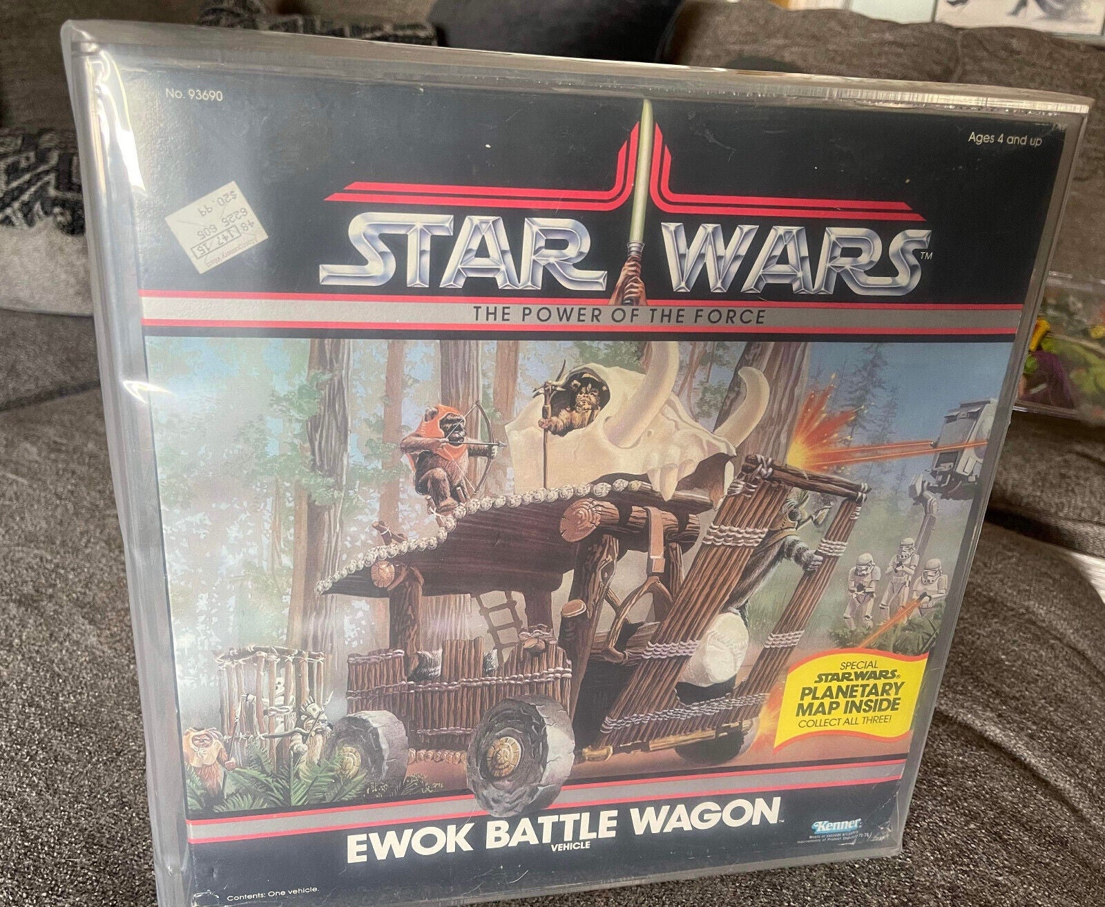 Star Wars the Power of the Force Ewok Battle Wagon Kenner CAS 75