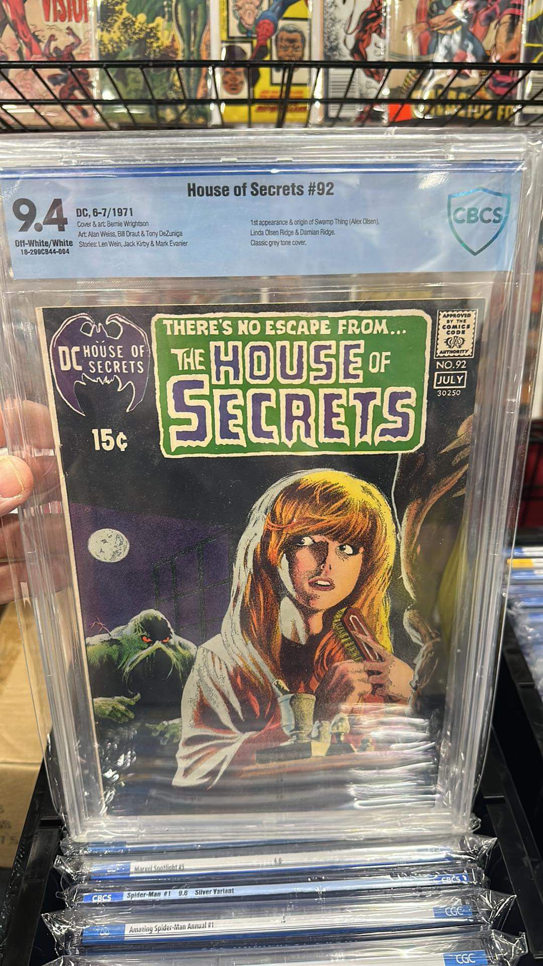 House of Secrets #92 CGC 9.4 Origin of Swamp Thing