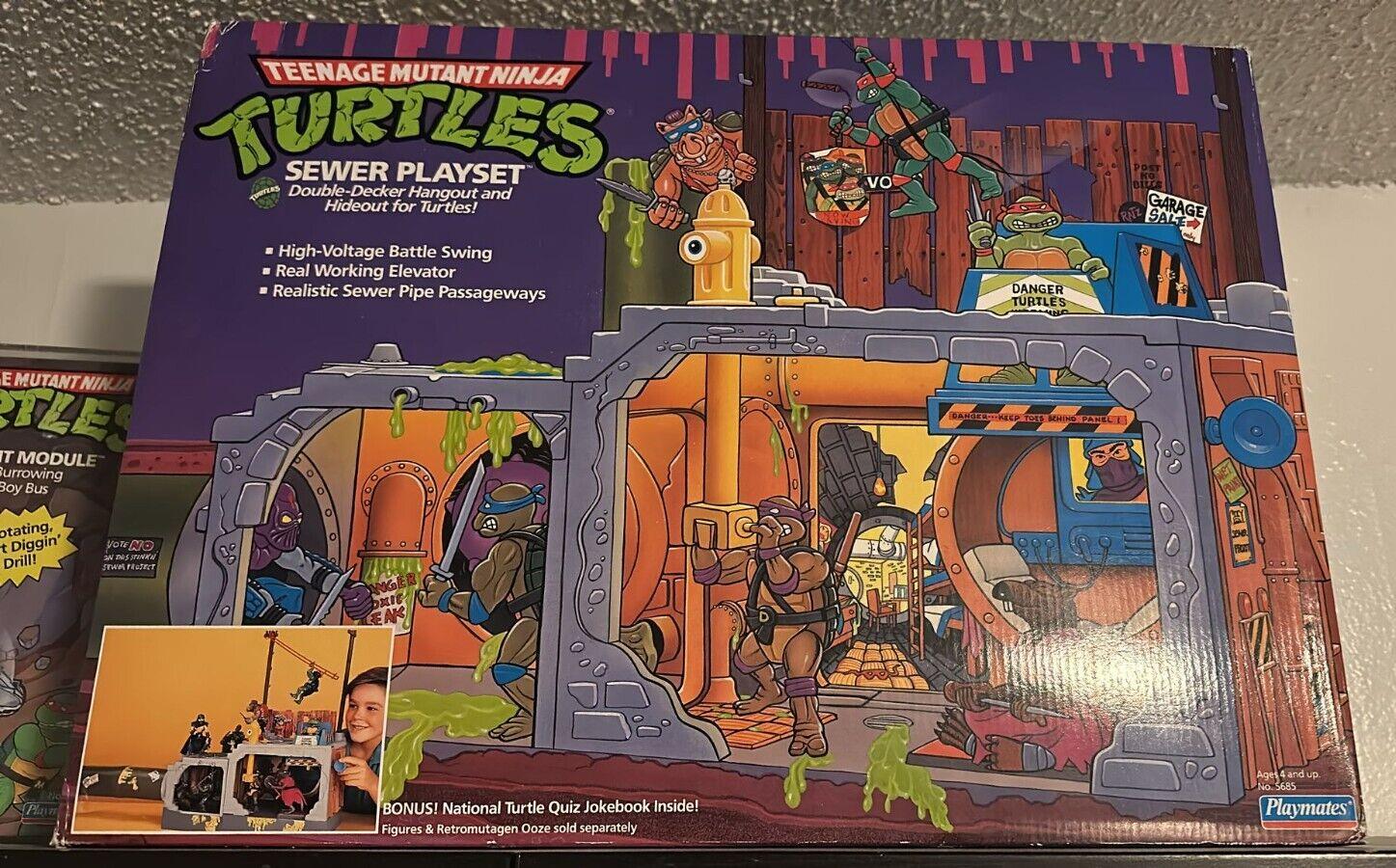 TMNT Teenage Mutant Ninja Turtles Sewer Lair Playset 1989 - Sealed