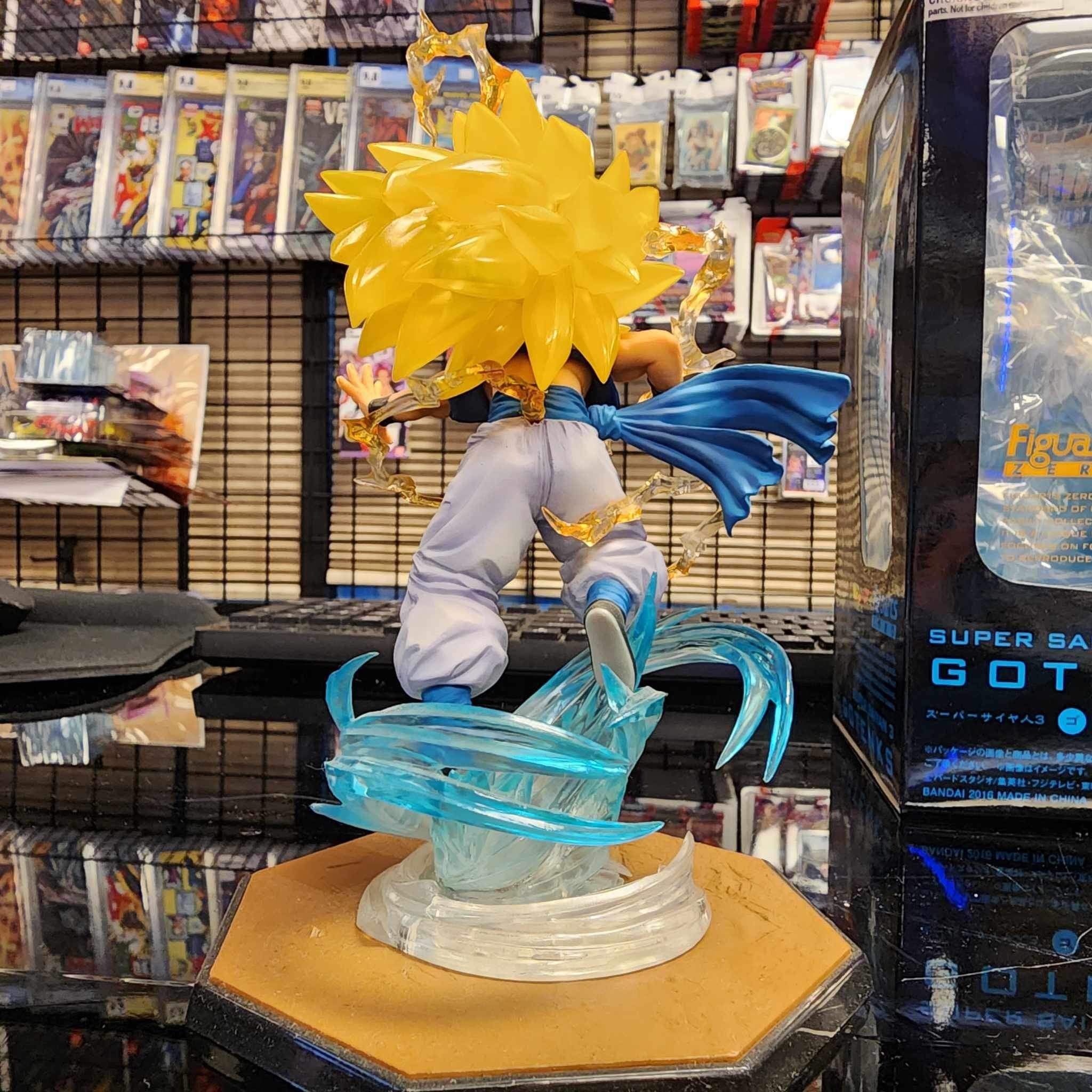 Bandai Dragon Ball Z Super Saiyan 3 Son Goku Figure with display stand, no  box