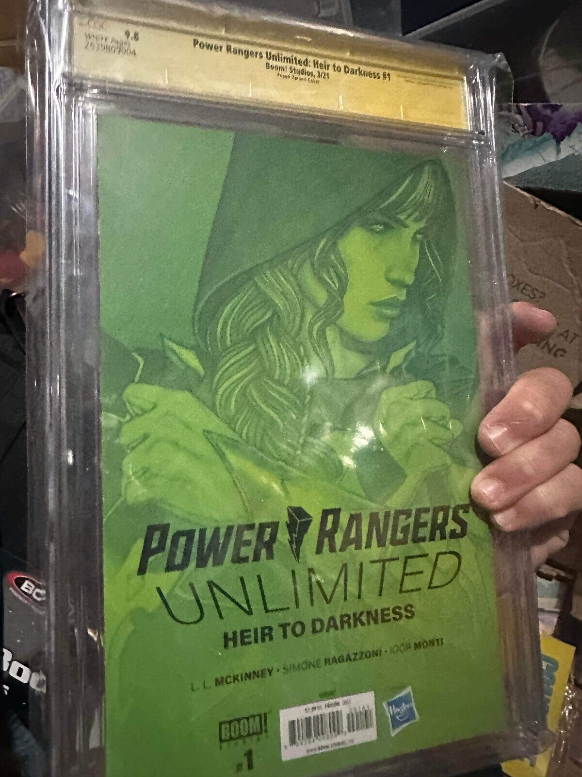 Power Rangers Unlimited Heir To Darkness #1 CGC 9.8 SS Frison Virgin Variant