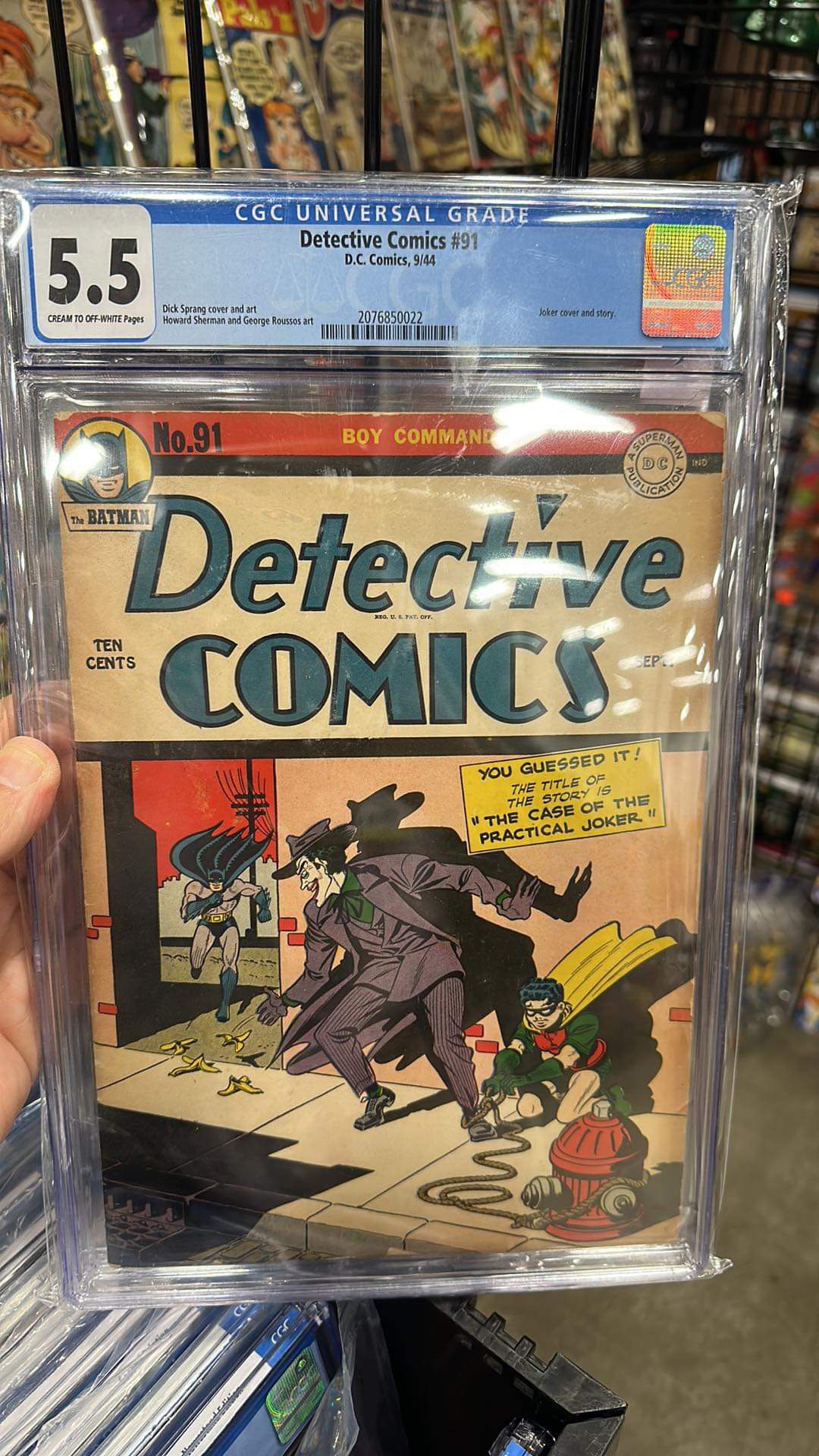 Detective Comics #91 CGC 5.5 Joker Cover / Story 1944