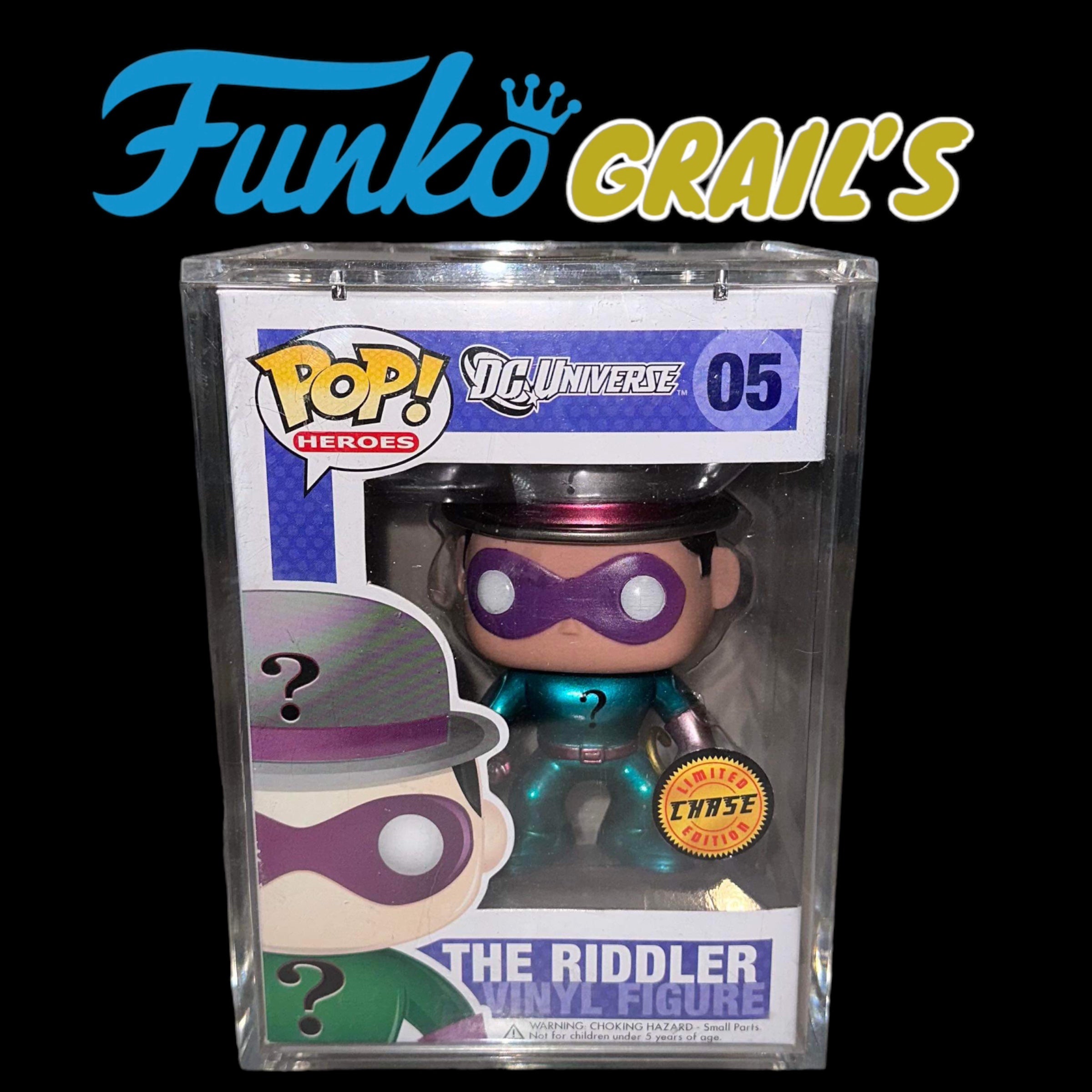 Ultra Rare The Riddler Metallic DC Universe #05 Chase Funko Pop Authentic 2012