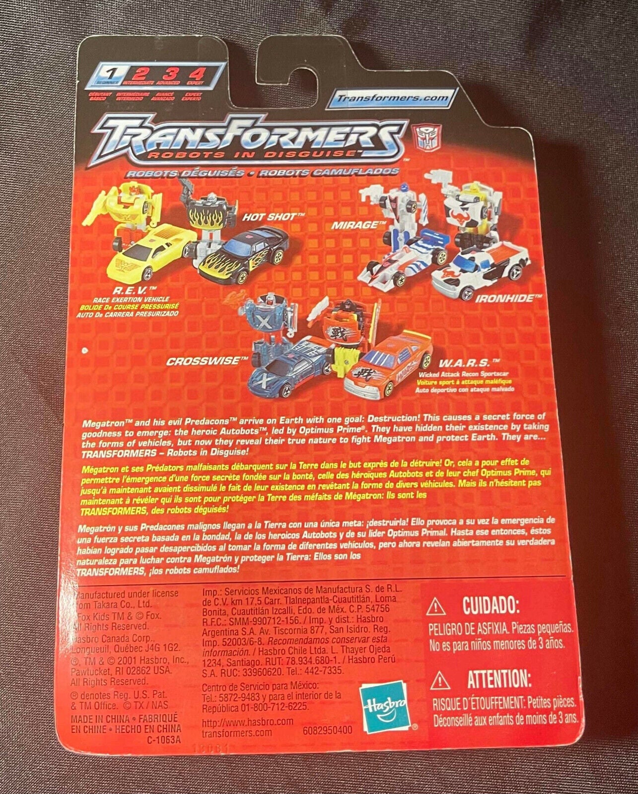 Vintage Hasbro Transformers: Robots in Disguise Basic Hot Shot R.E.V. 2-Pack