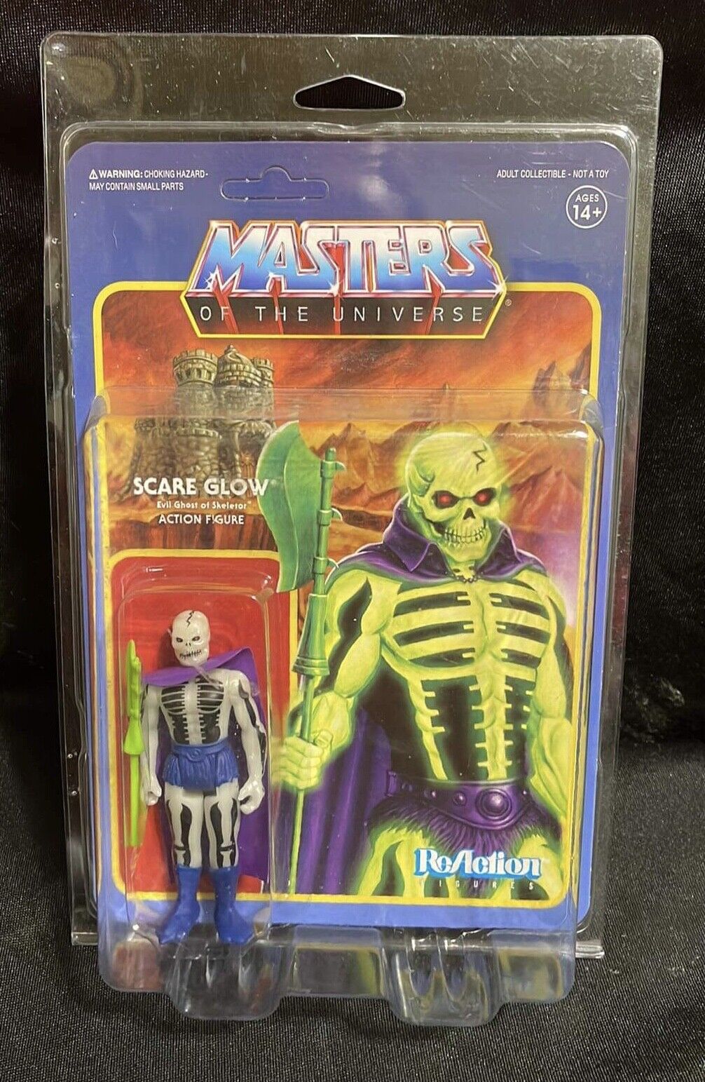 Masters of the Universe Scare Glow ReAction Figure Super7 MOTU Glow in the Dark