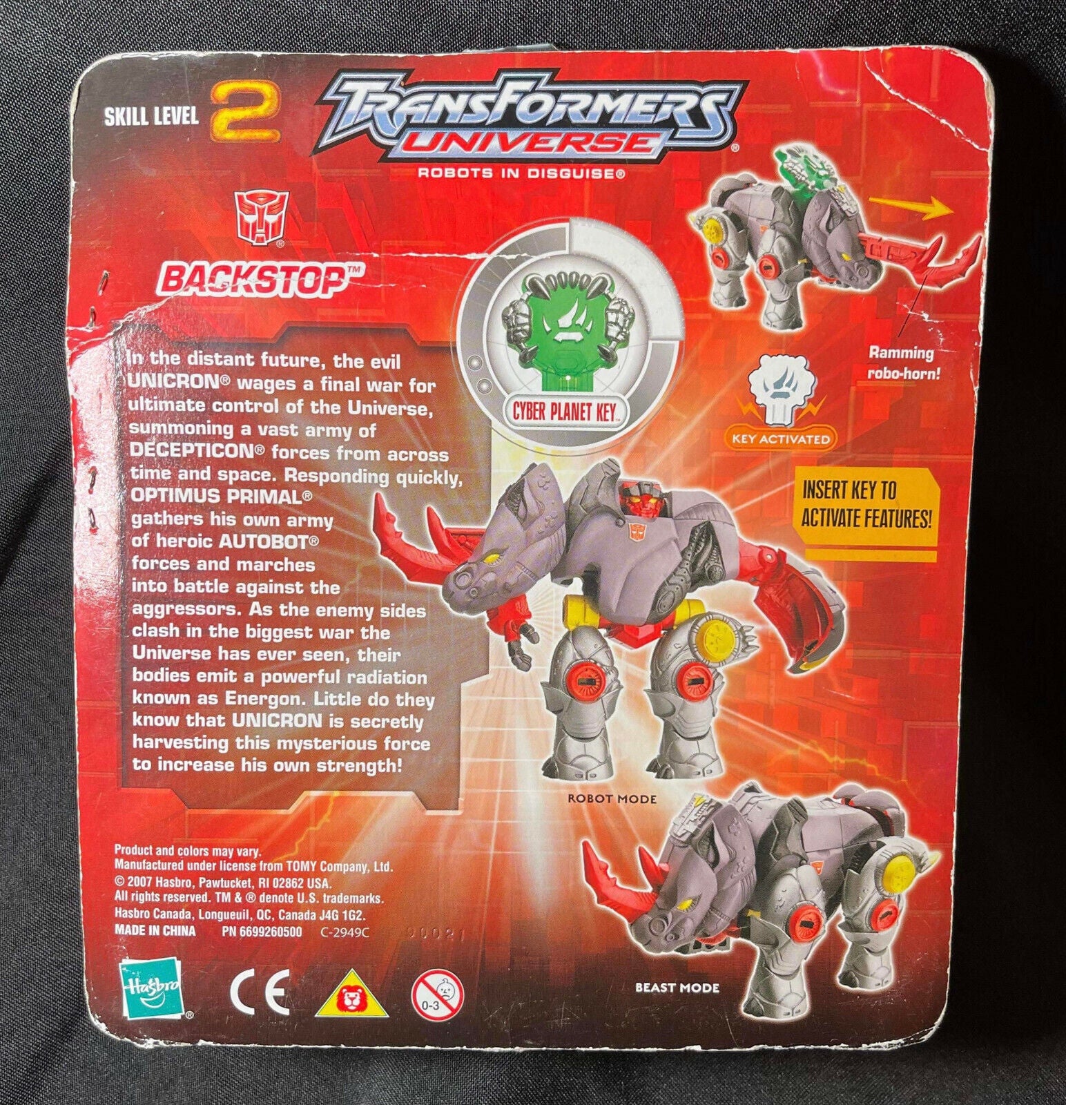 Transformers Universe Robots in Disguise Backstop Figure NIB with damage to box