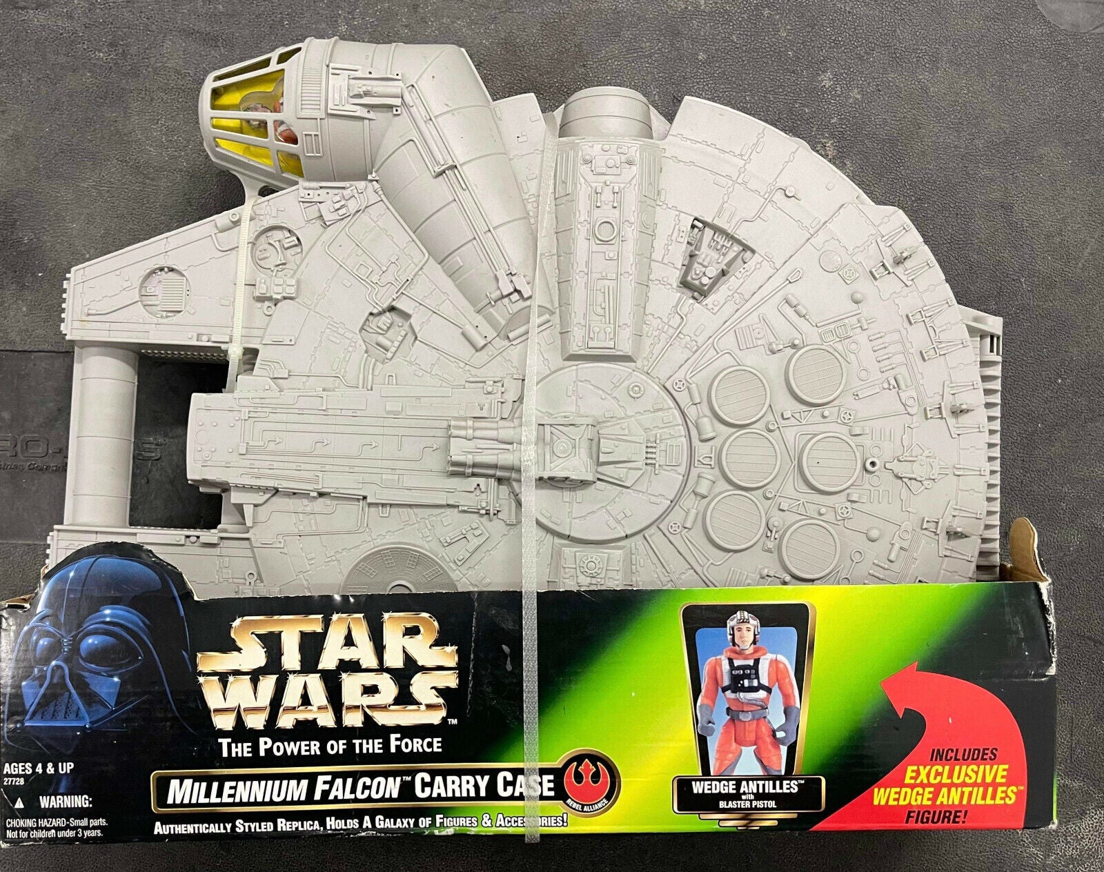 Star Wars Millenium Falcon Carry Case - with Wedge Antilles Action Figure