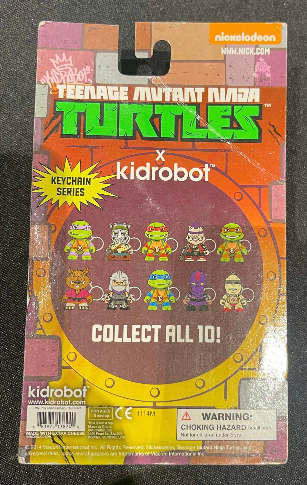 Teenage Mutant Ninja Turtles Splinter TMNT x Kidrobot 1.3" Mini-Fig Keychain