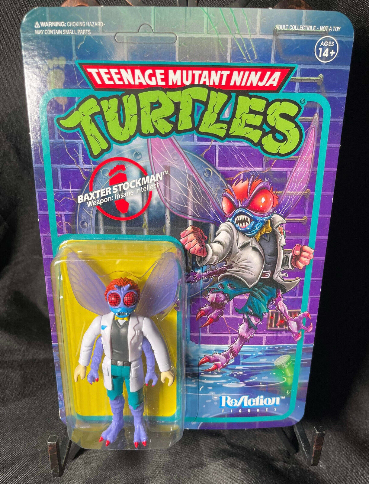 Super7 ReAction TMNT Teenage Mutant Ninja Turtles Baxter Stockman Action Figure