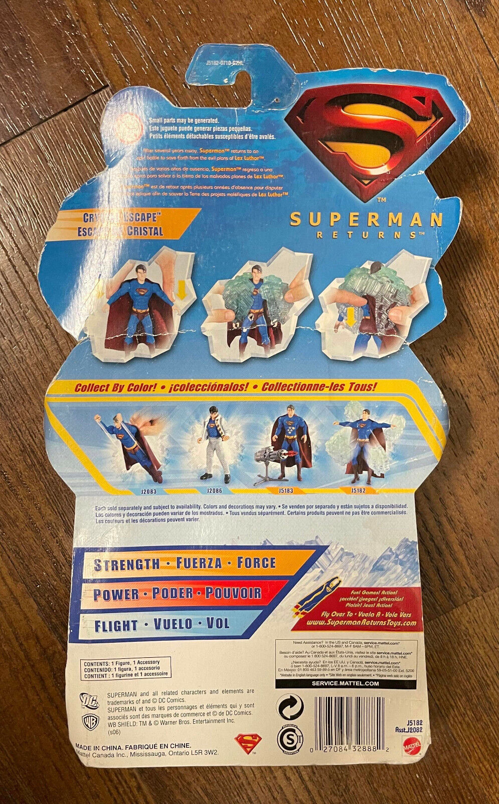Superman Returns Crystal Escape Superman Action Figure Mattel