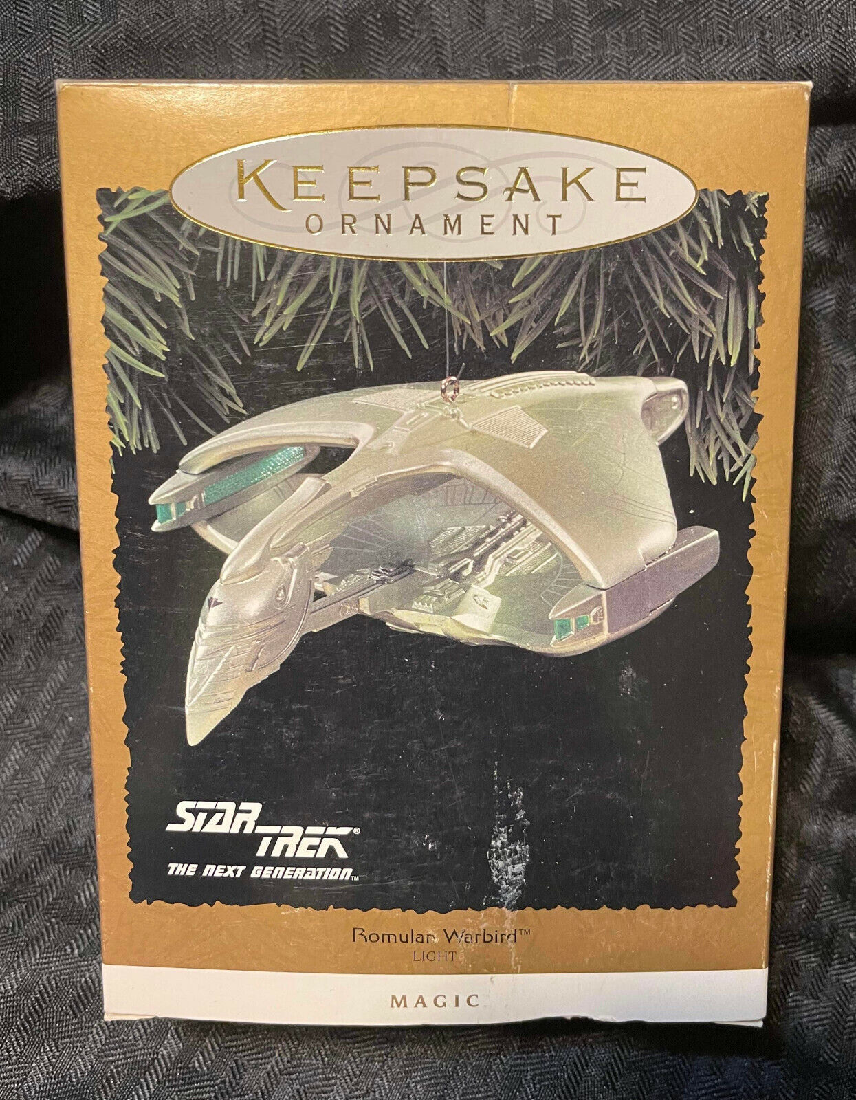 Vintage Star Trek Romulan Warbird Ship. 1995 Hallmark Keepsake Ornament