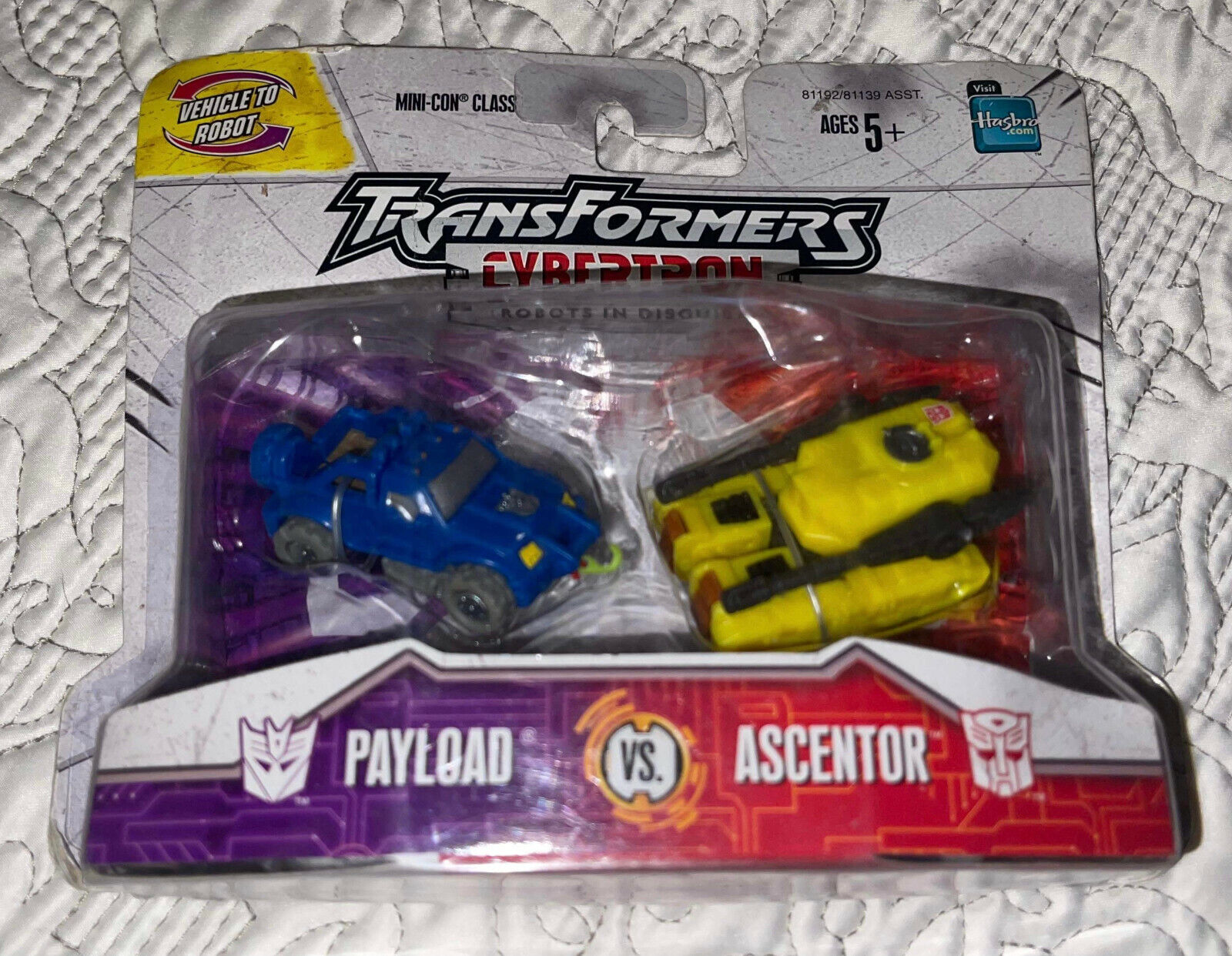 Transformers Cybertron Payload vs. Ascentor Mini-Con Class Pack Sealed