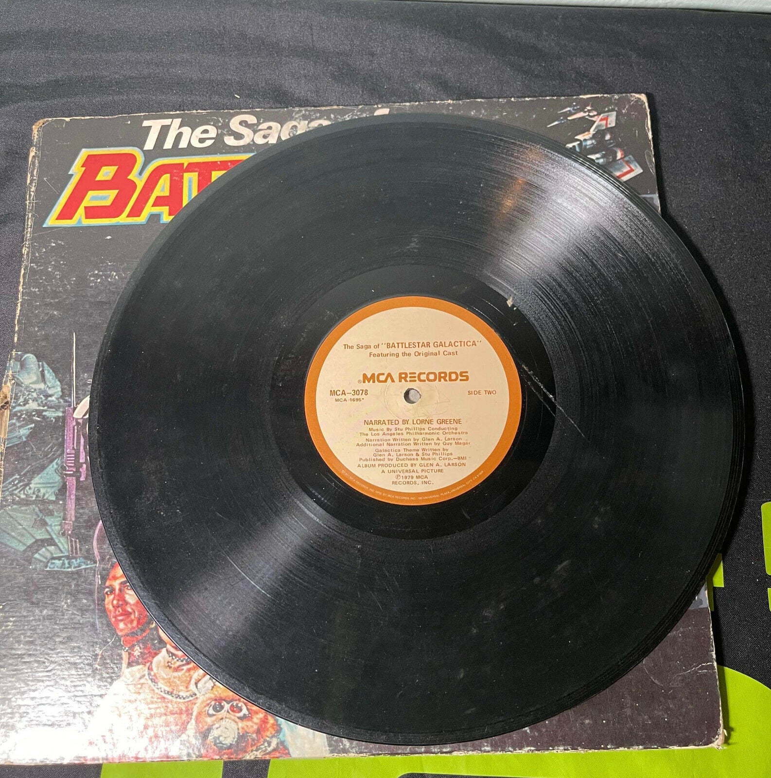 The Saga Of Battlestar Galactica 1979 MCA Vintage Vinyl Record