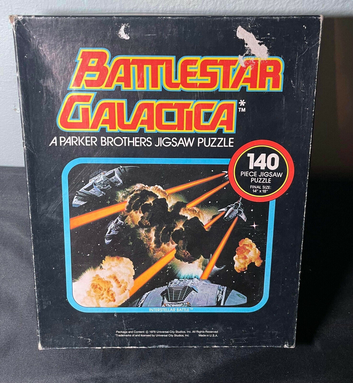Vintage 1978 Parker Brothers Battlestar Galactica Interstellar Battle Puzzle 140
