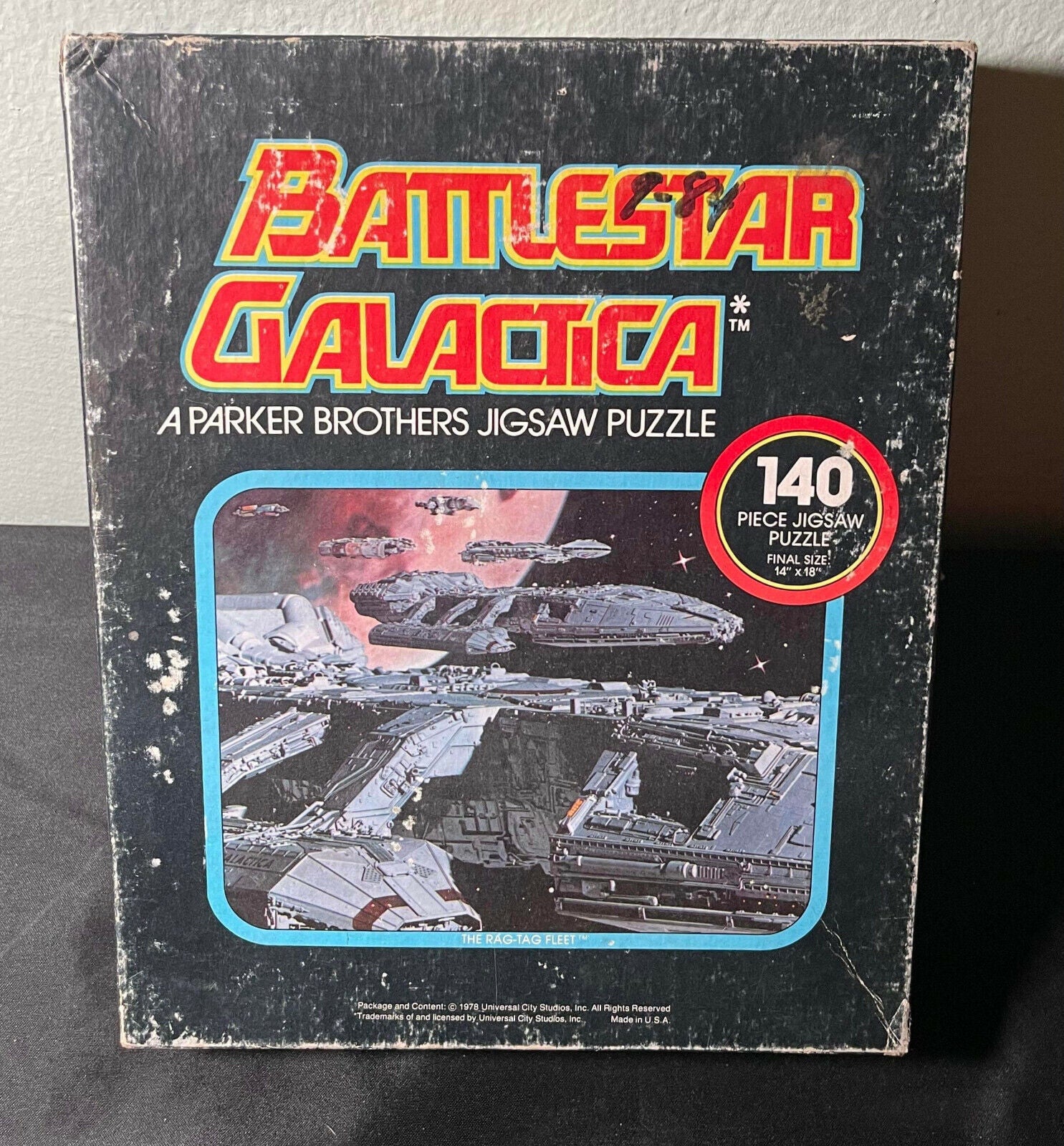 Vintage 1978 Battlestar Galactica Jigsaw Puzzle Parker Brothers No. 109