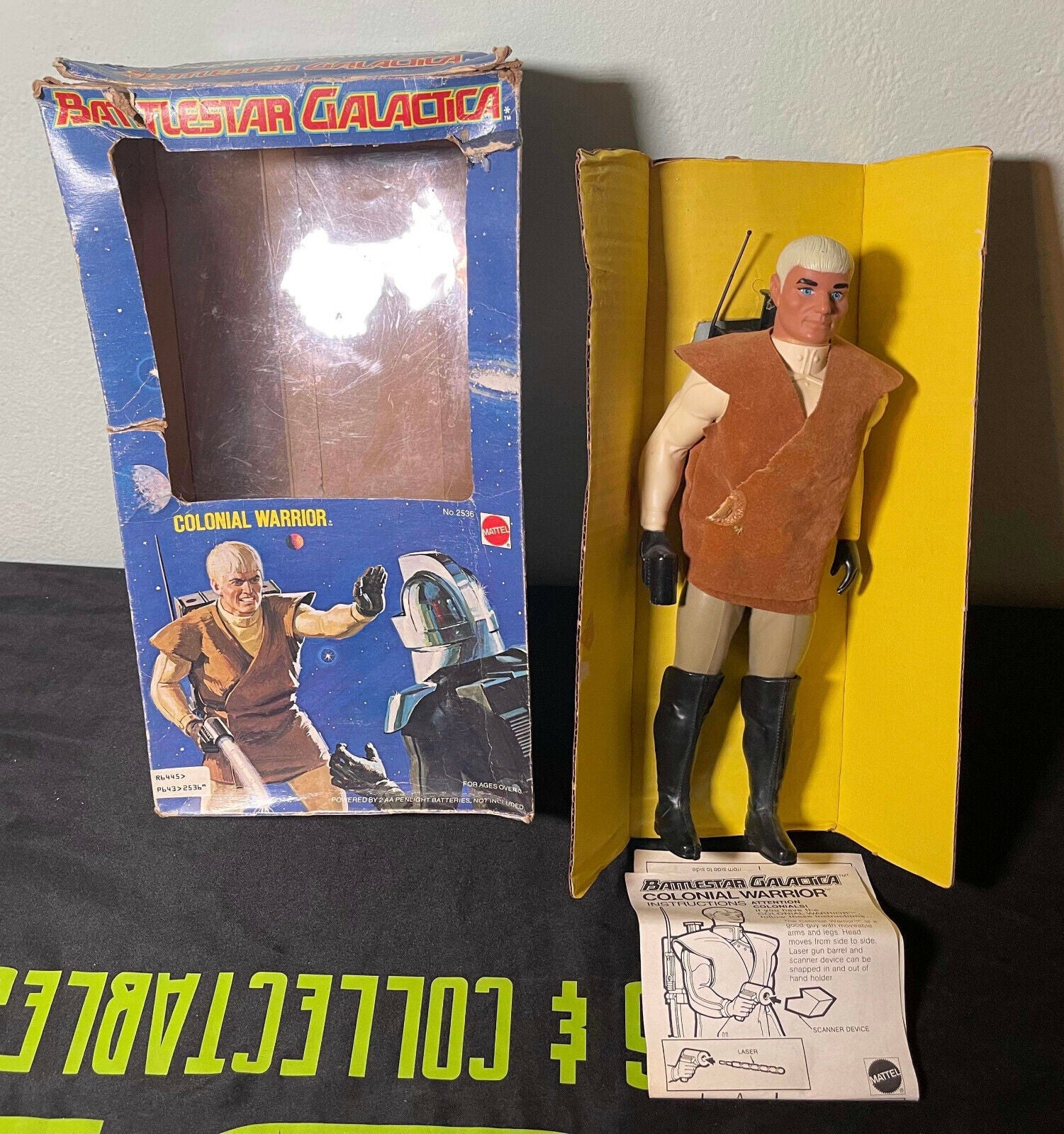 Mattel Battlestar Galactica Colonial Warrior With Laser Gun - Instructions