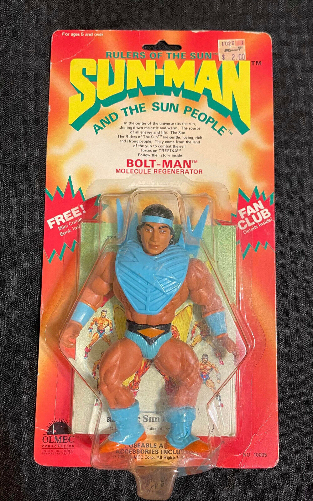 Sun-Man & the Glow People BOLT-MAN Olmec Toys Action Figure  SUPER RARE!!