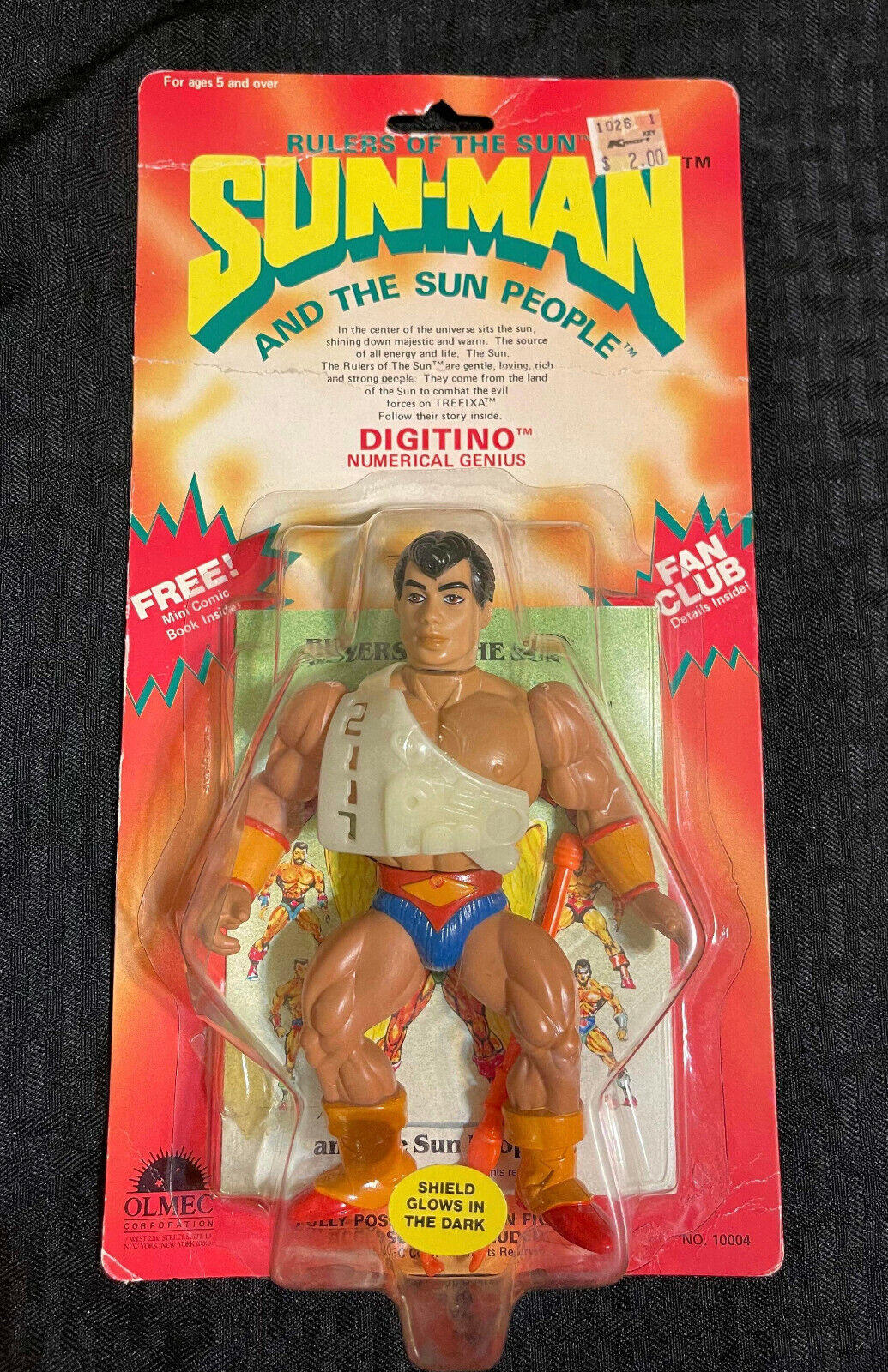 Sun-Man & the Glow People DIGITINO Olmec Toys Action Figure  SUPER RARE!!