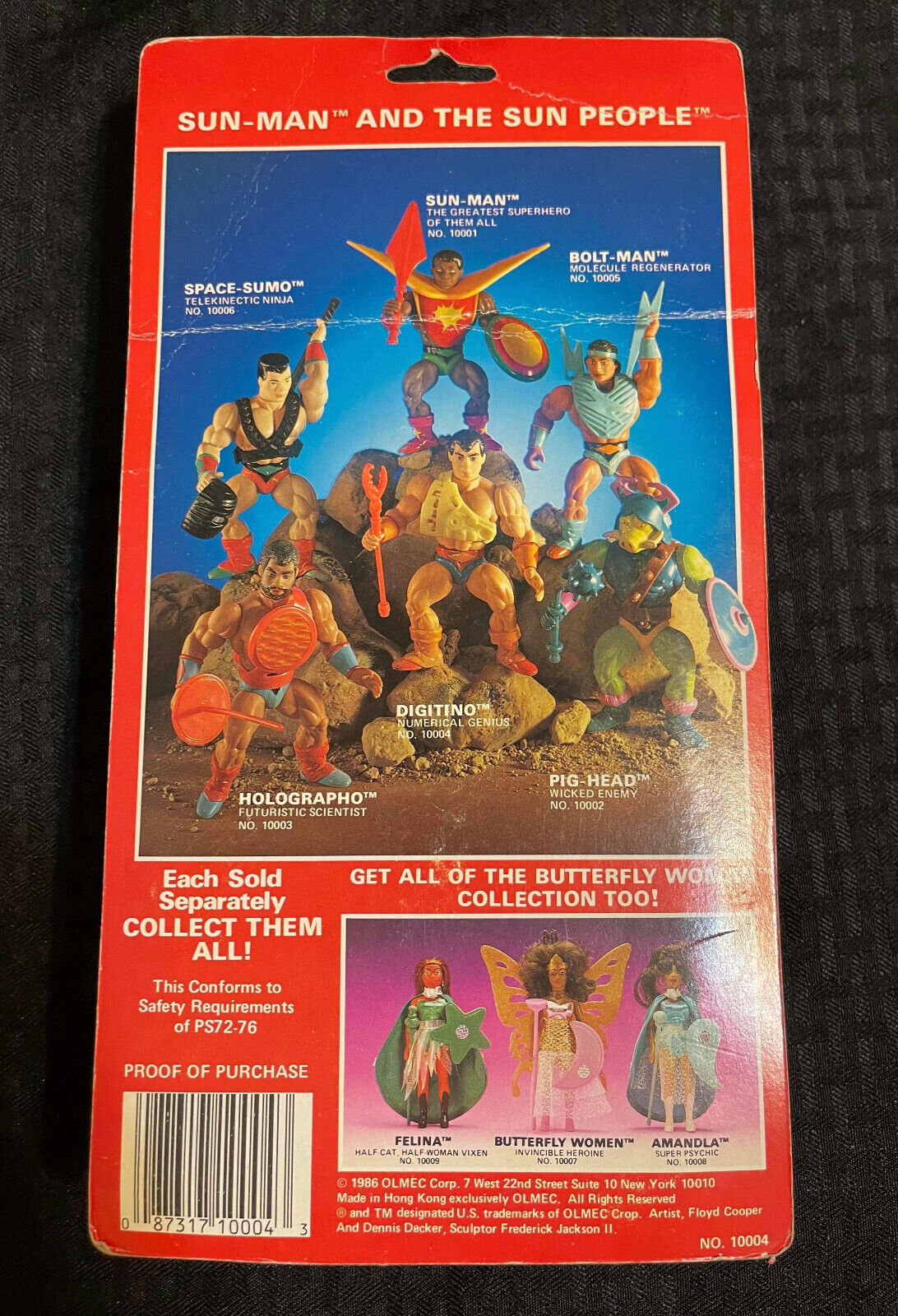 Sun-Man & the Glow People DIGITINO Olmec Toys Action Figure  SUPER RARE!!