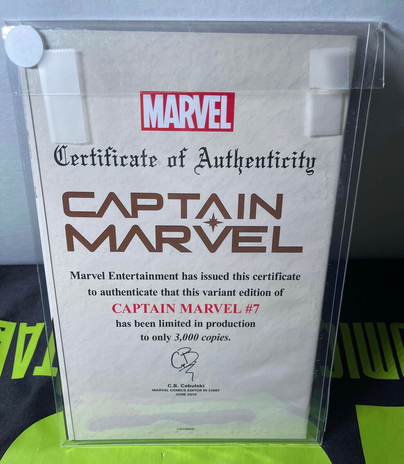 Captain Marvel #7 Limited to 3000 Variant Comic Book NM