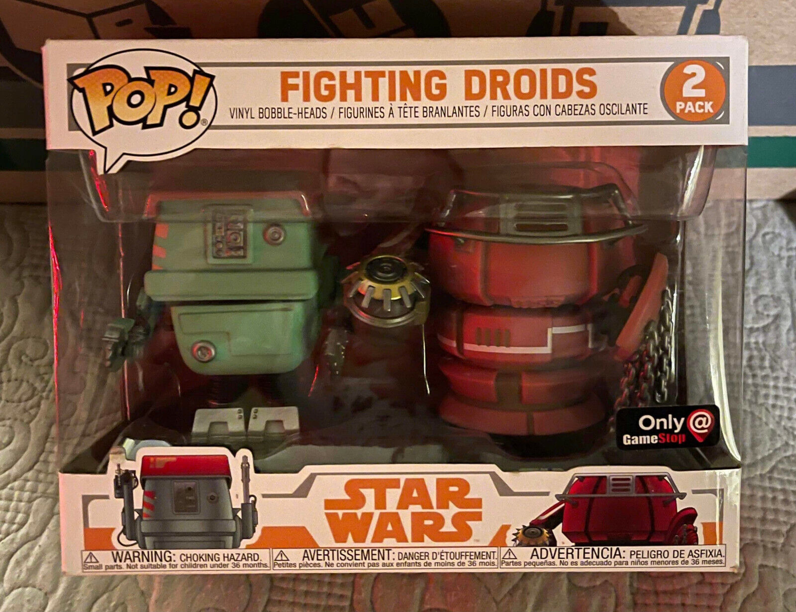 Funko POP! Star Wars Solo Fighting Droids 2-Pack Vinyl Figure GameStop Exclusive