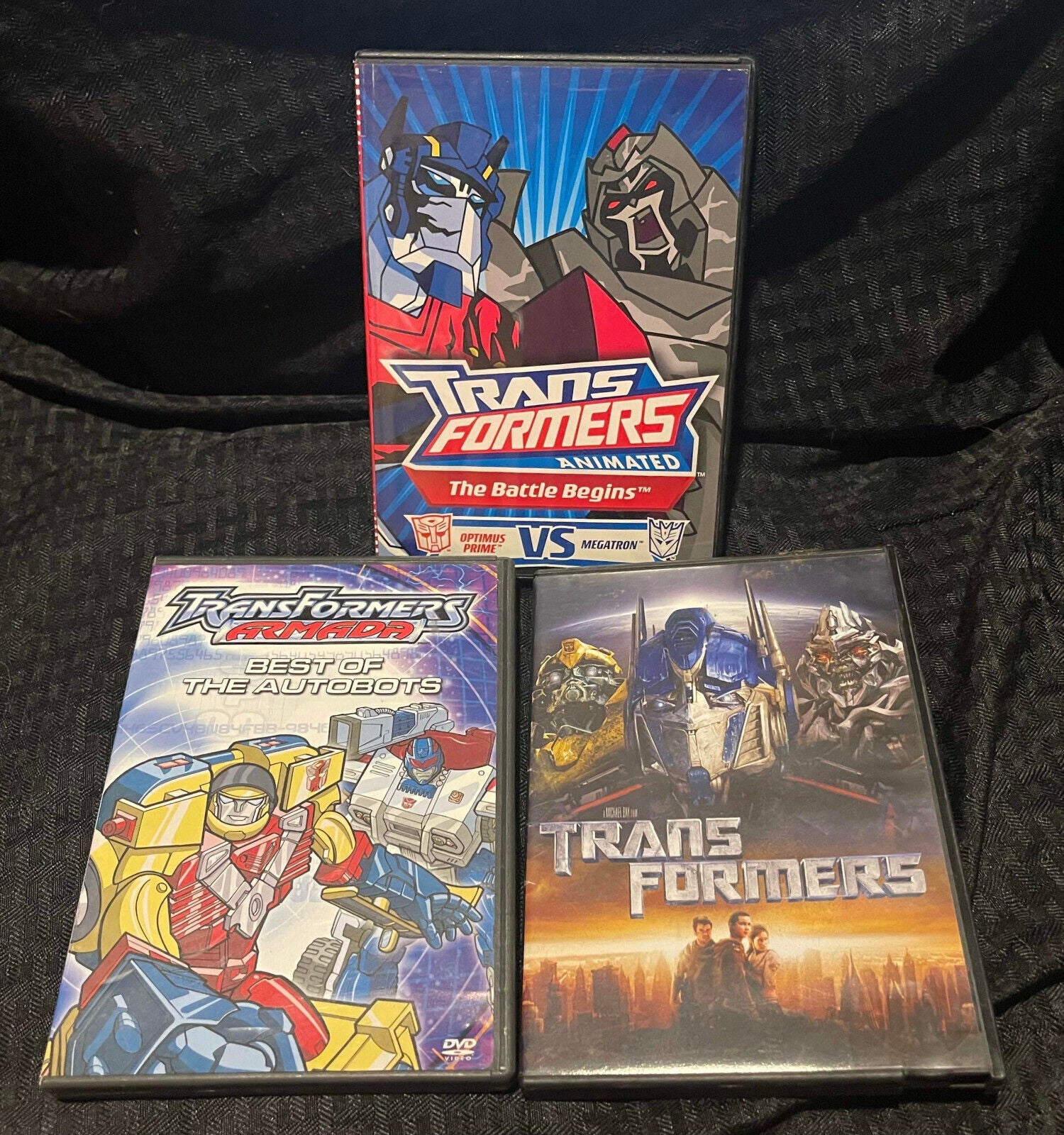 Transformers DVD Lot - Movie, Best of Autobots, The Battle Begins