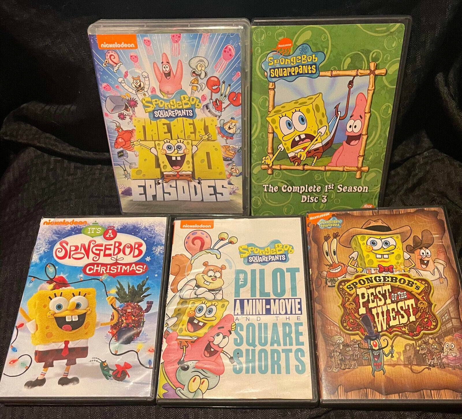 Nickelodeon Spongebob Squarepants DVD Lot of 5 - Next 100 Episodes +