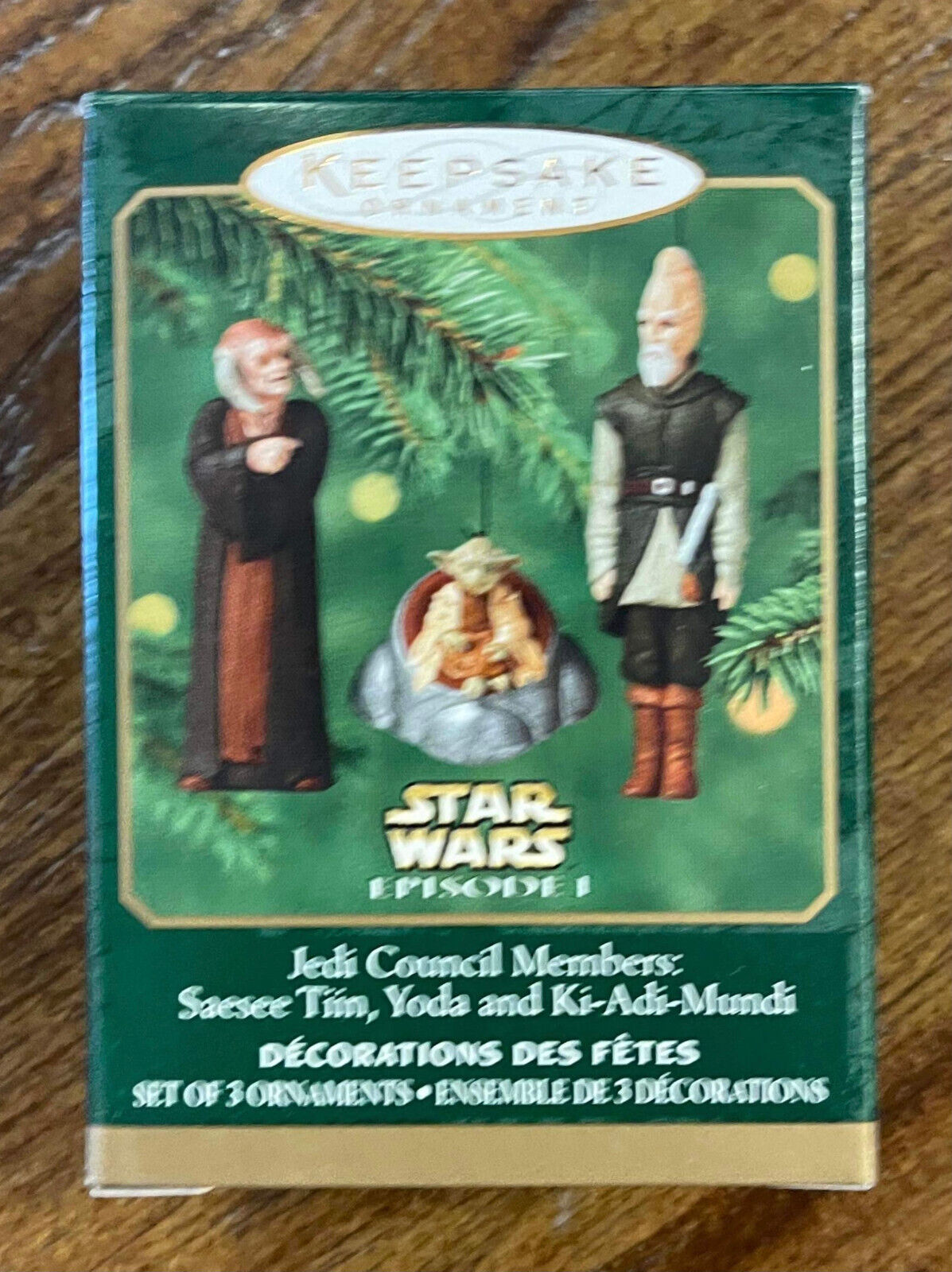 Vintage Star Wars JEDI Council Members - Hallmark Keepsake Mini Ornaments 2000