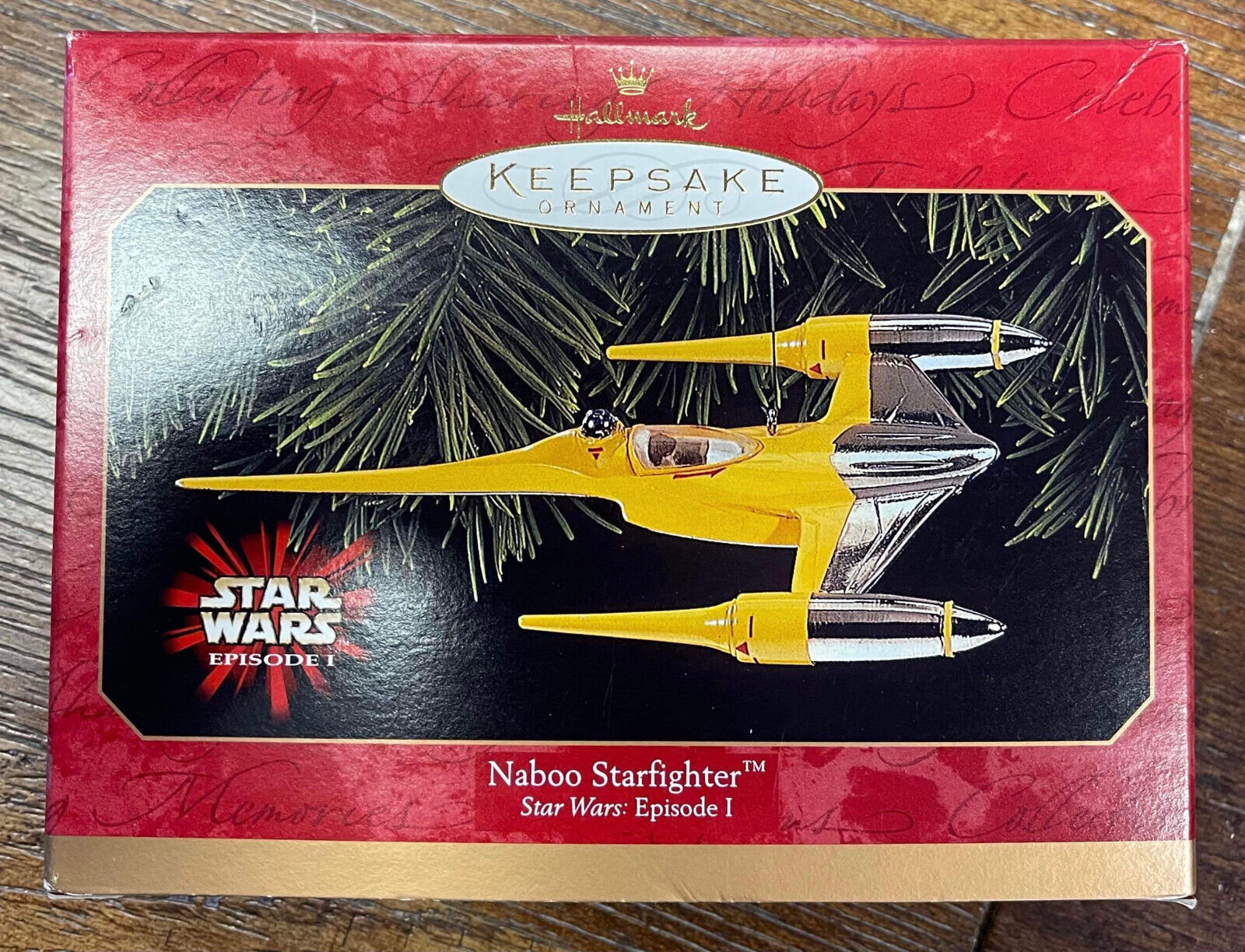 Hallmark Keepsake Christmas Ornament 1999 Star Wars Naboo Starfighter Episode 1