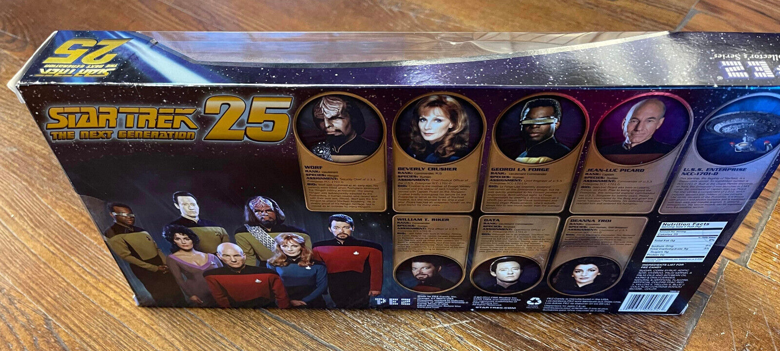 Star Trek The Next Generation 25 Limited Edition PEZ Dispensers Set