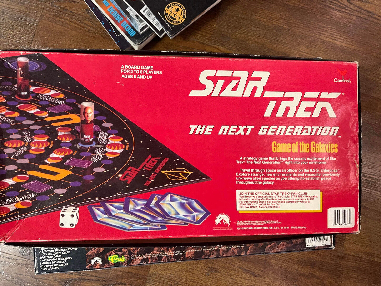 Star Trek The Next Generation Game of the Galaxies 1993 90's Board Game
