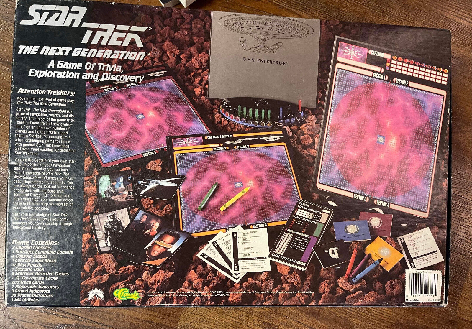 1993 Star Trek The Next Generation A Game of Trivia Exploration and Discovery