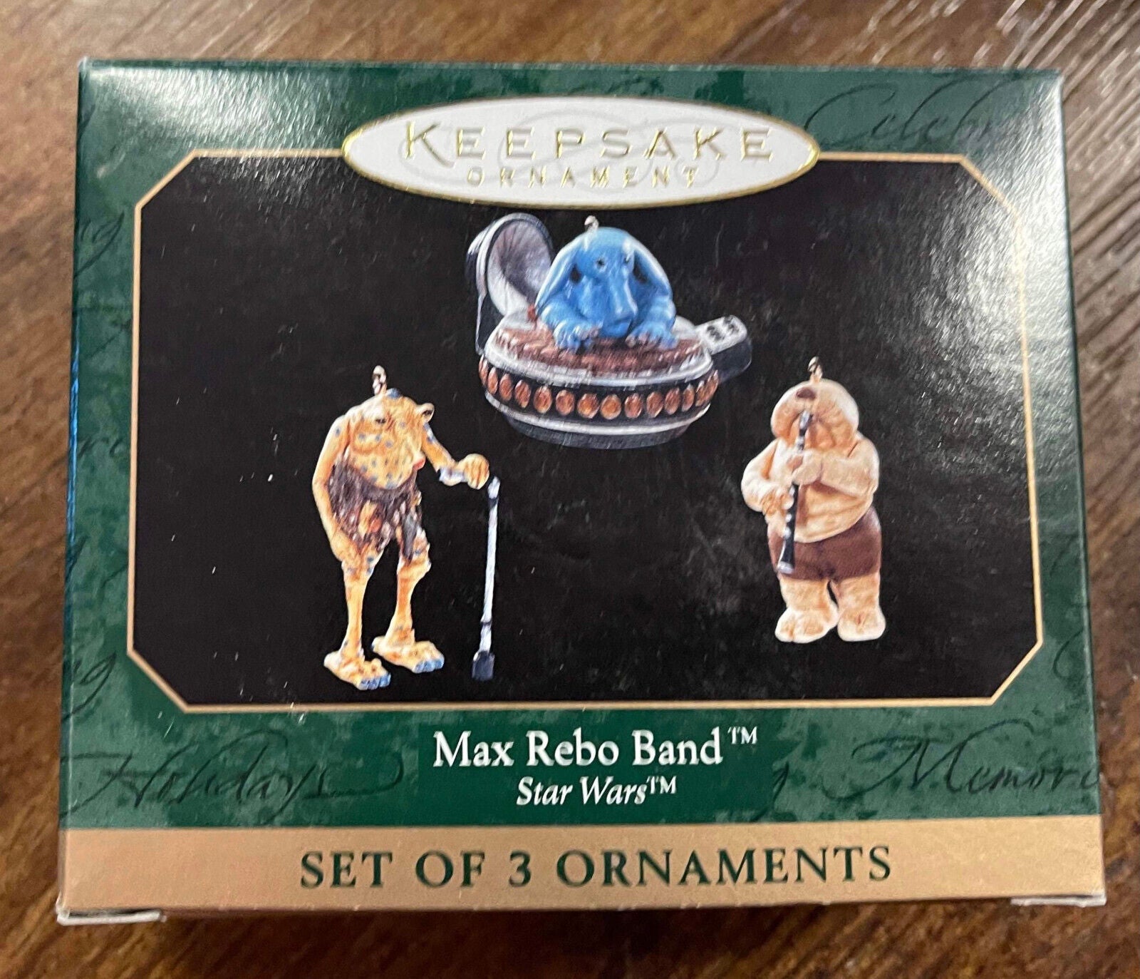 1999 Star Wars Hallmark Keepsake 3 Ornaments Max Rebo Band