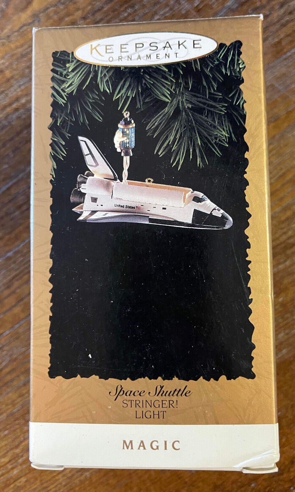 Hallmark 1995 NASA "Space Shuttle Stringer" magic ornament