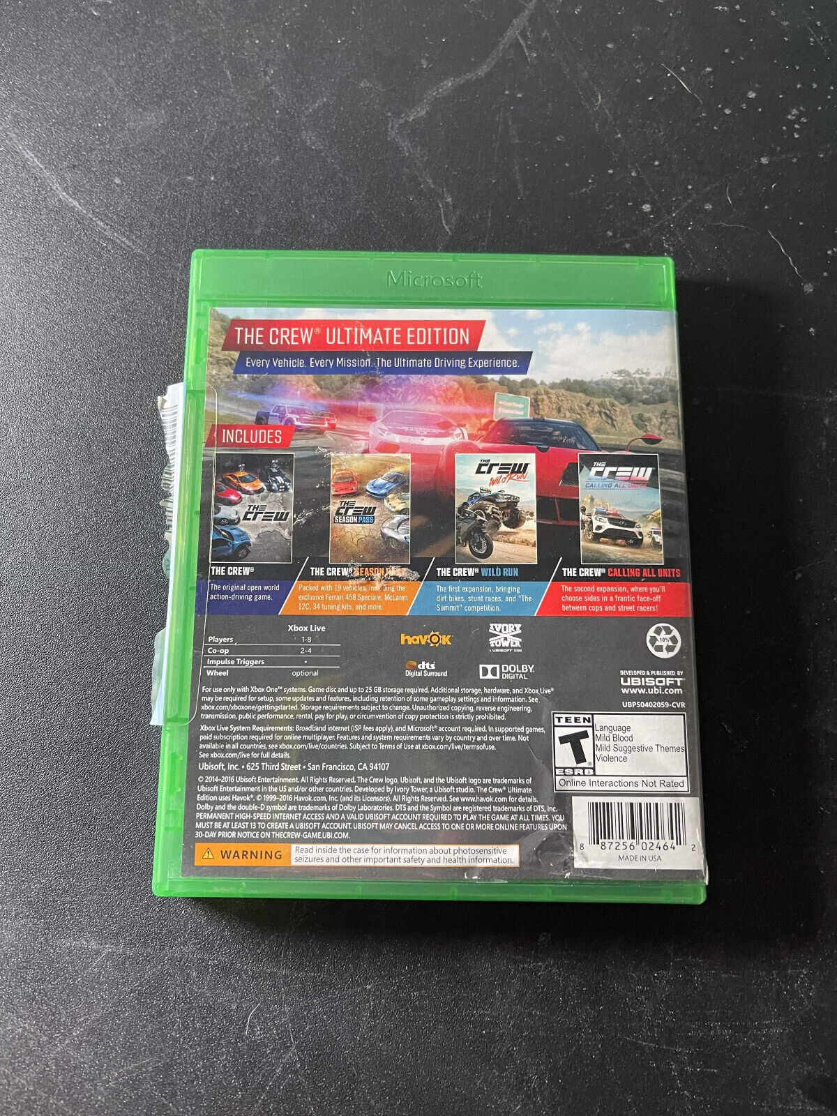 Crew: Ultimate Edition (Microsoft Xbox One, 2016)