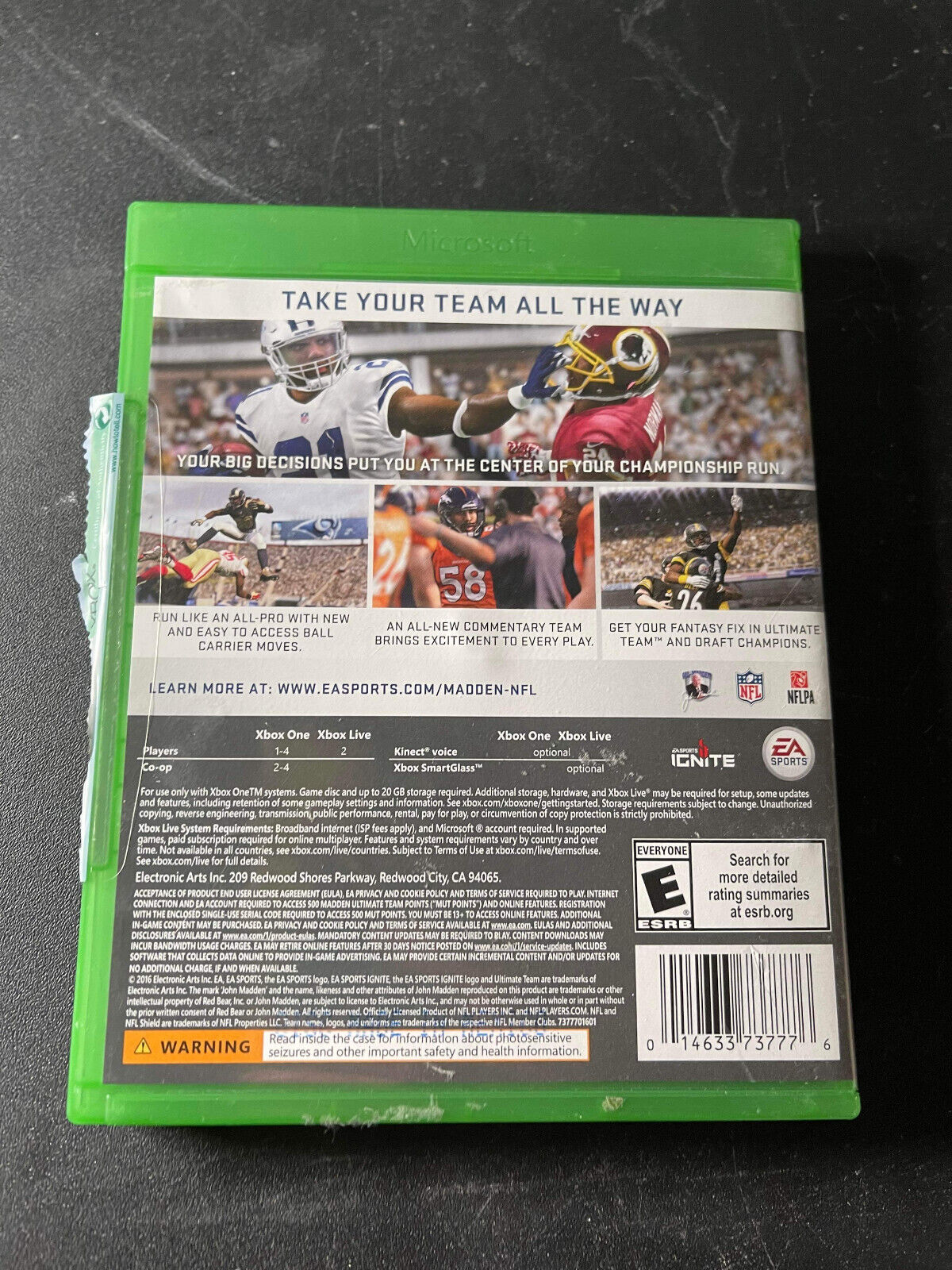 Madden 17 Microsoft Xbox One Game