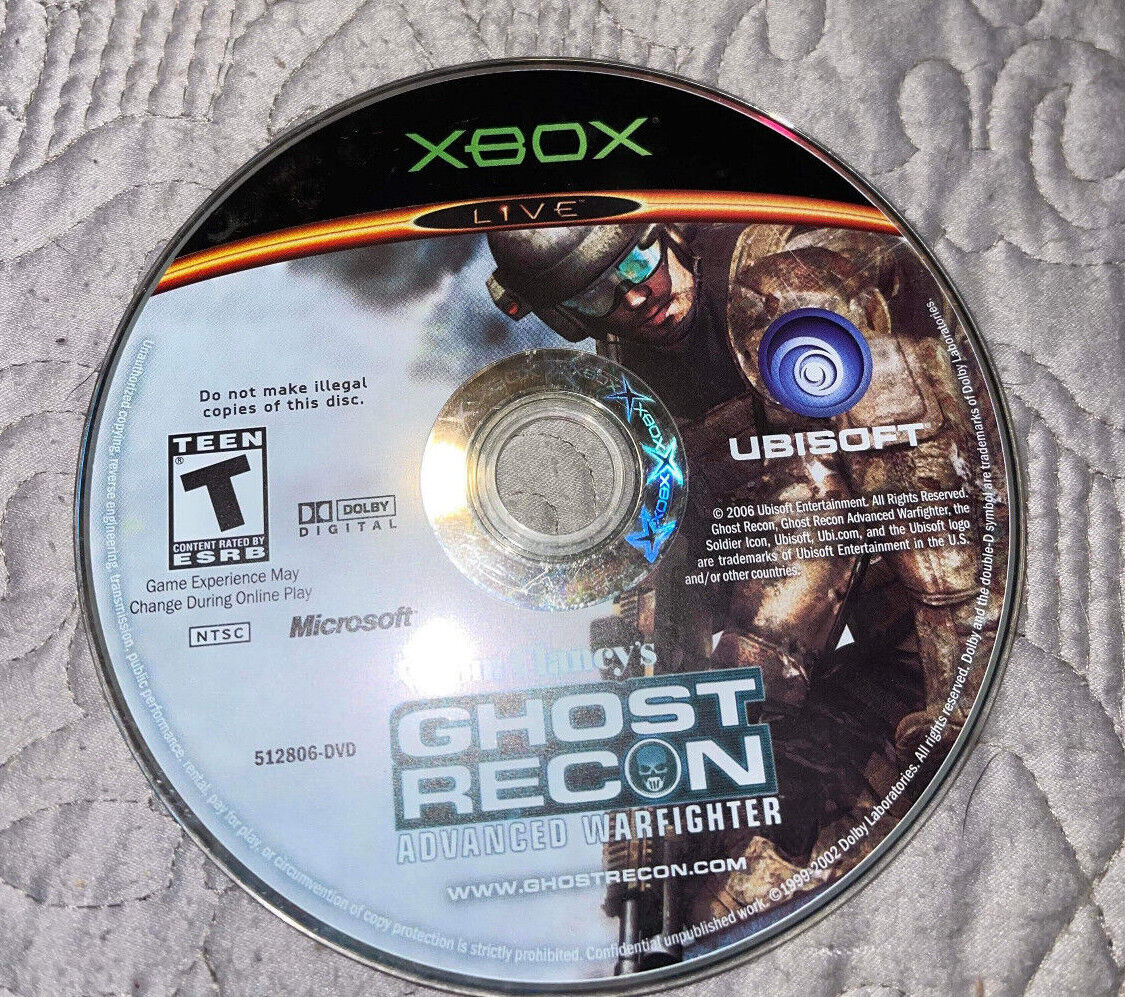 Tom Clancy's Ghost Recon: Advanced Warfighter / Xbox - Disc Only / Plays Good