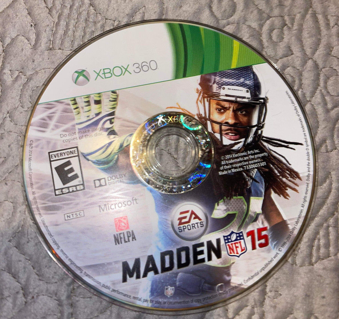 Madden NFL 15 (Microsoft Xbox 360 disc only, 2014) / Plays Good