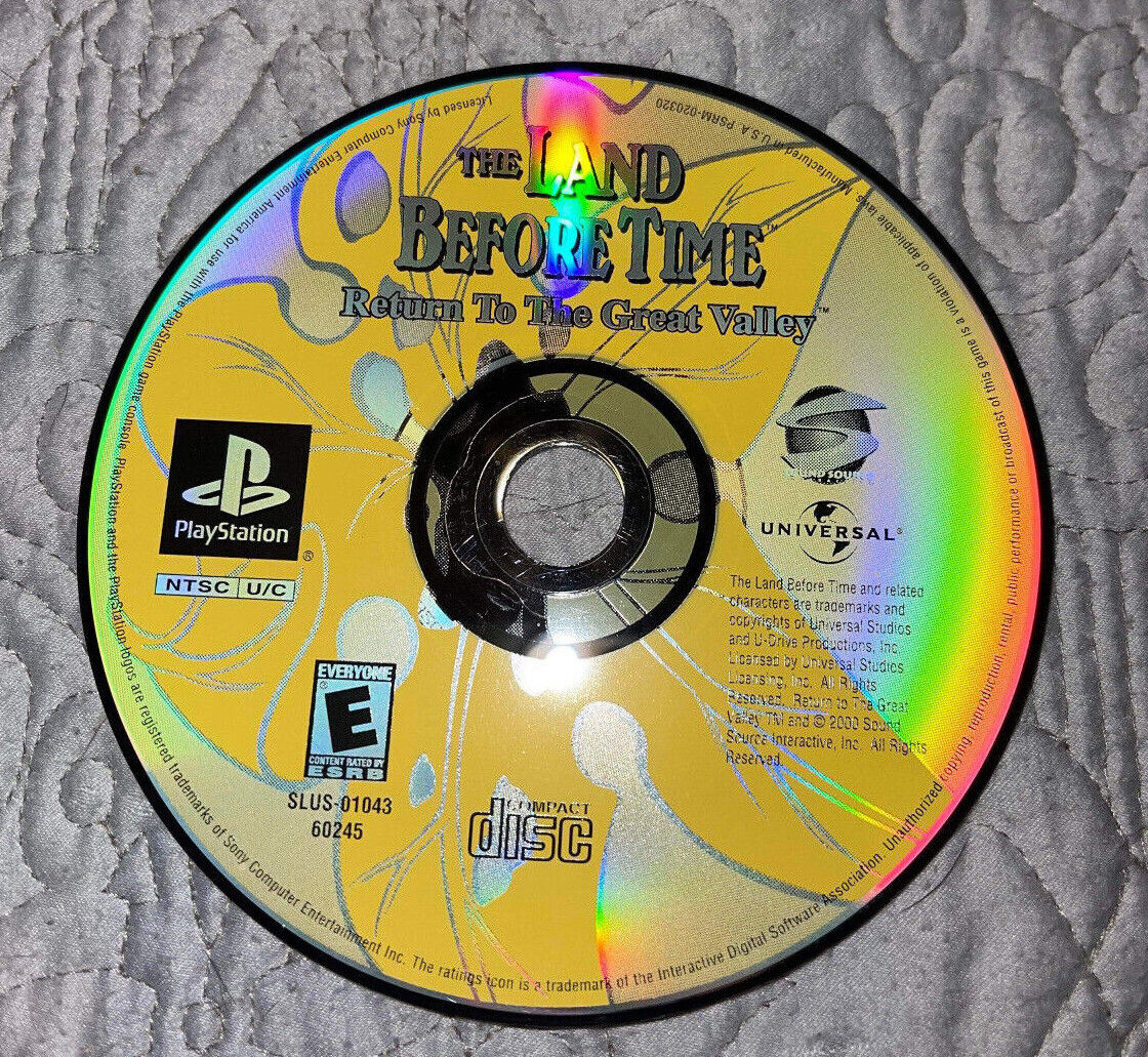Land Before Time: Return to the Great Valley (PlayStation PS1, 2000) Disc Only