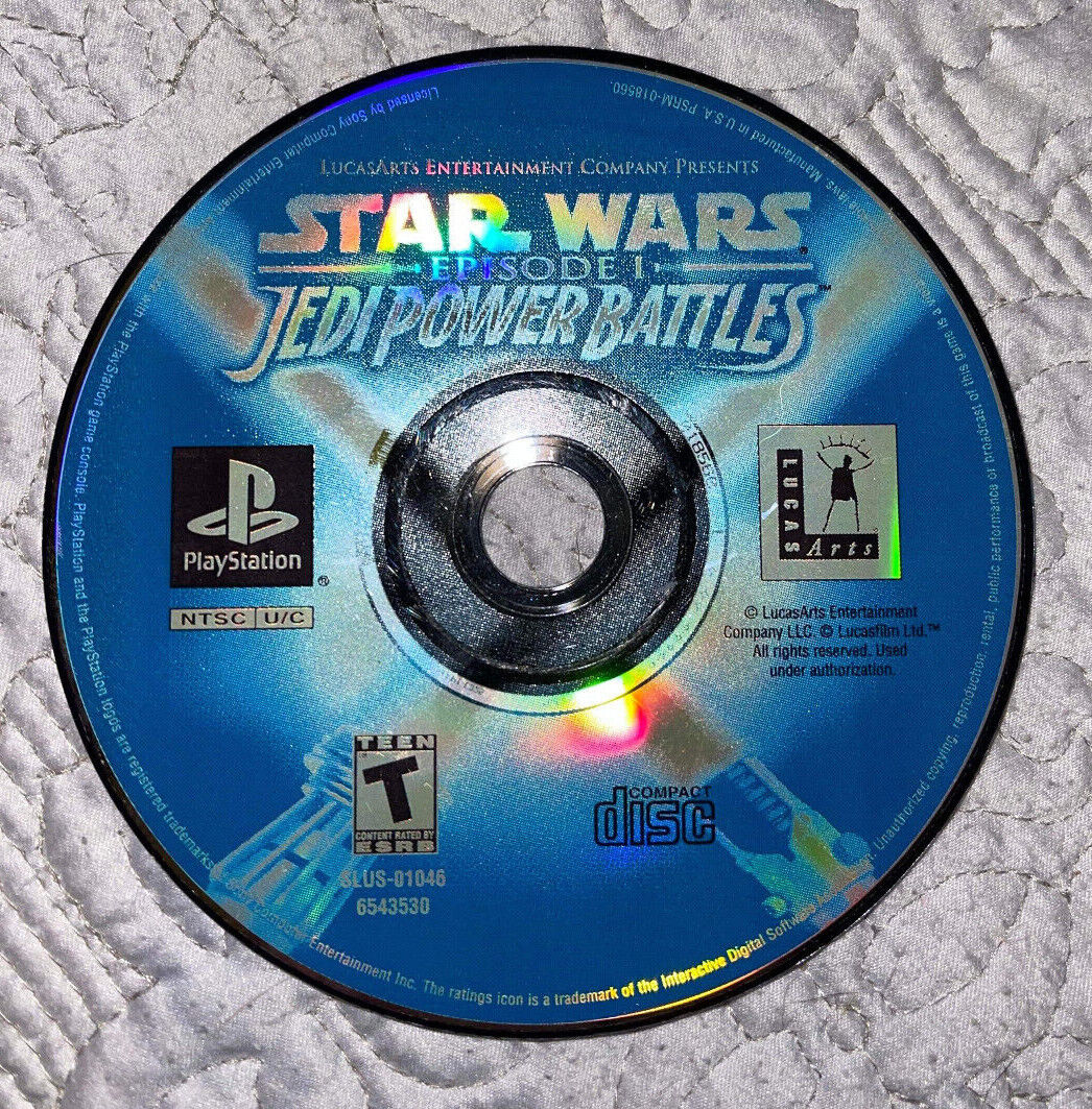 Star Wars Episode 1 Jedi Power Battles PS1 PlayStation Disc Only / Plays Good