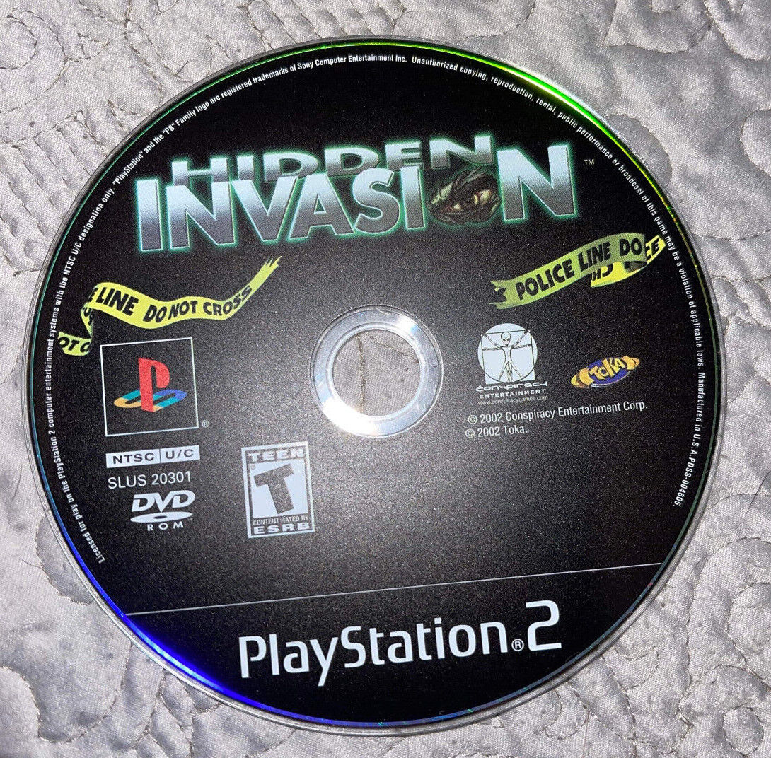 Hidden Invasion (Sony PlayStation 2 PS2) Disc Only / Plays Good