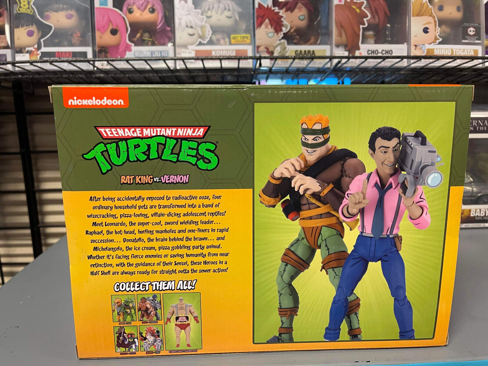 NECA Teenage Mutant Ninja Turtles 7” Scale Rat King vs Vernon Action Figures
