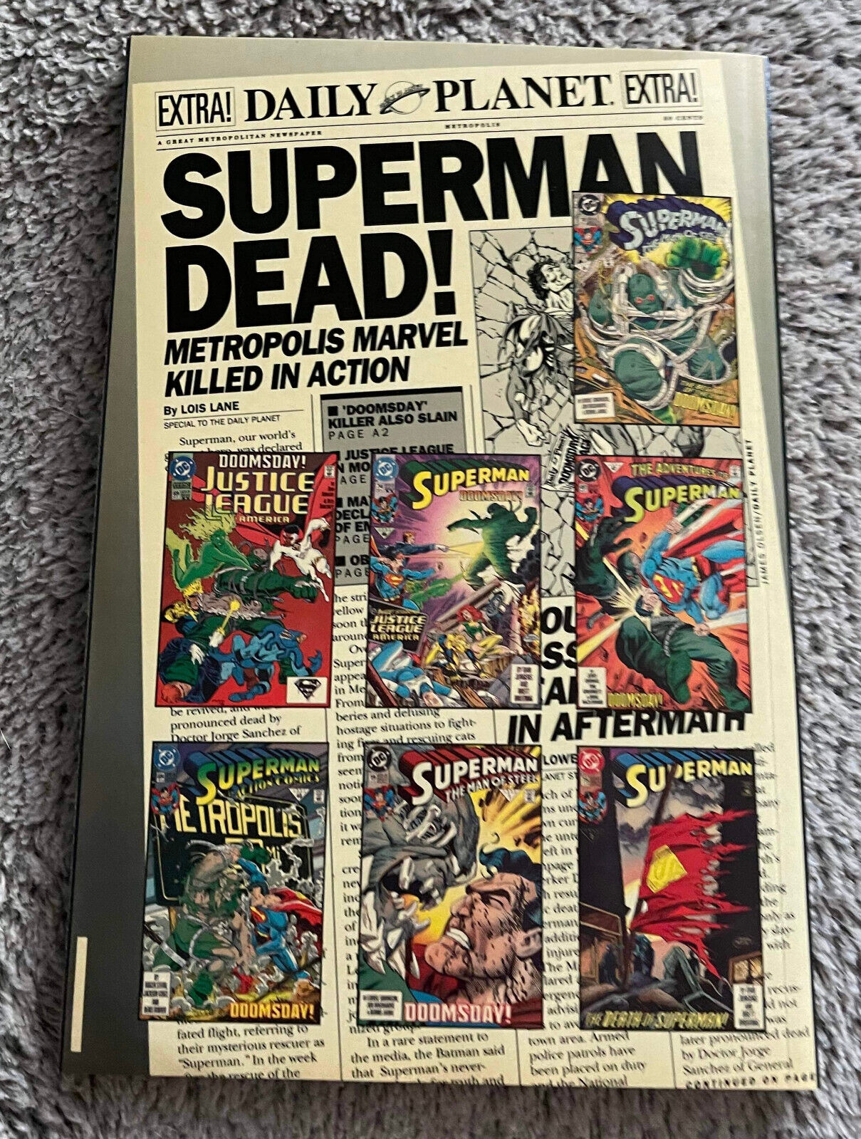 The Death of Superman Trade Paper Back TPB 1st Printing DC Comics