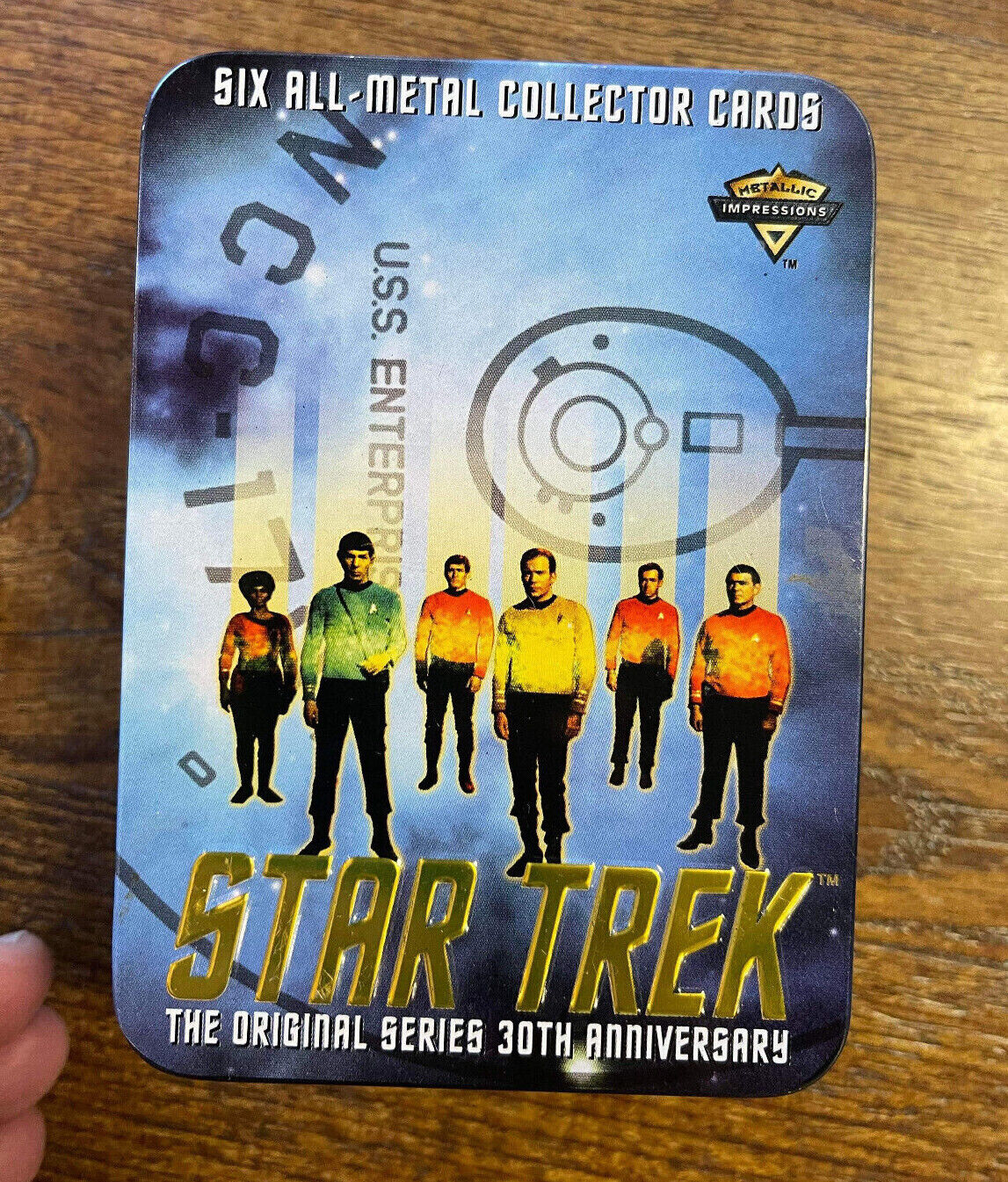 Star Trek 30th Anniversary Gift Edition cards/ tin 1996 Metallic Impressions